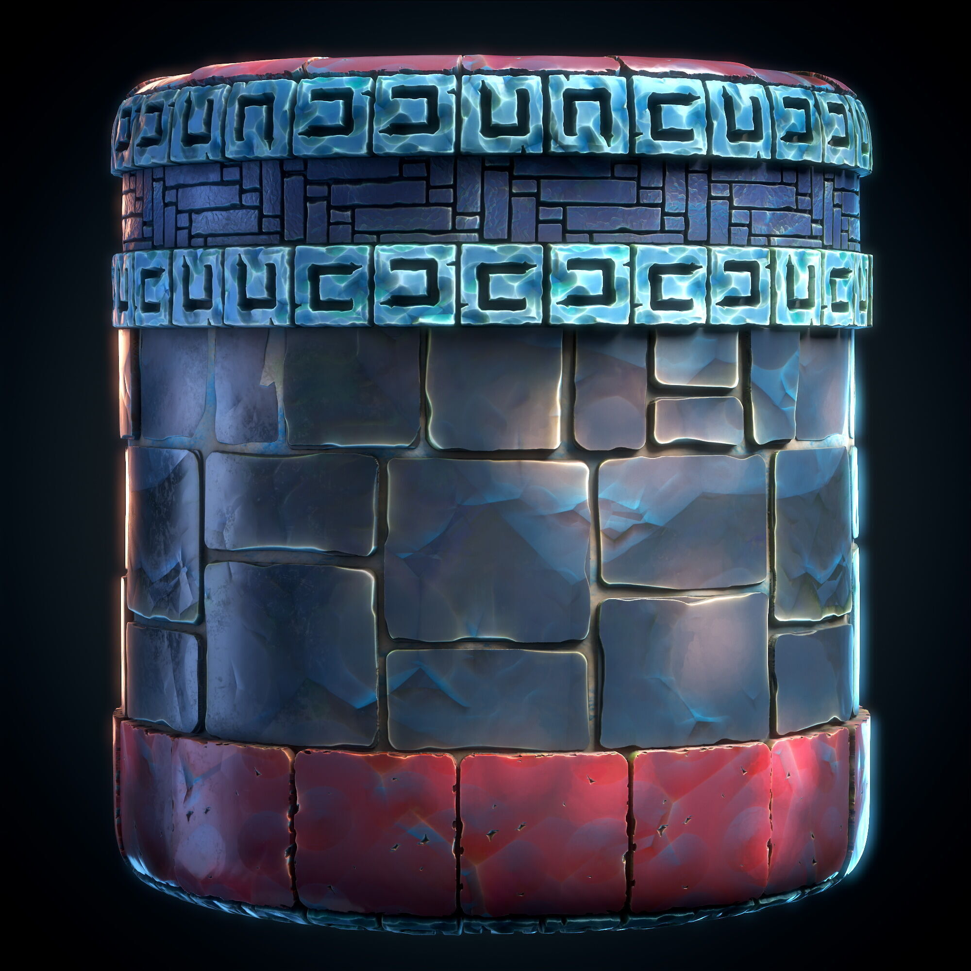 Wall trim Sheet - Vol 06 - SBsar - Maps Texture_1