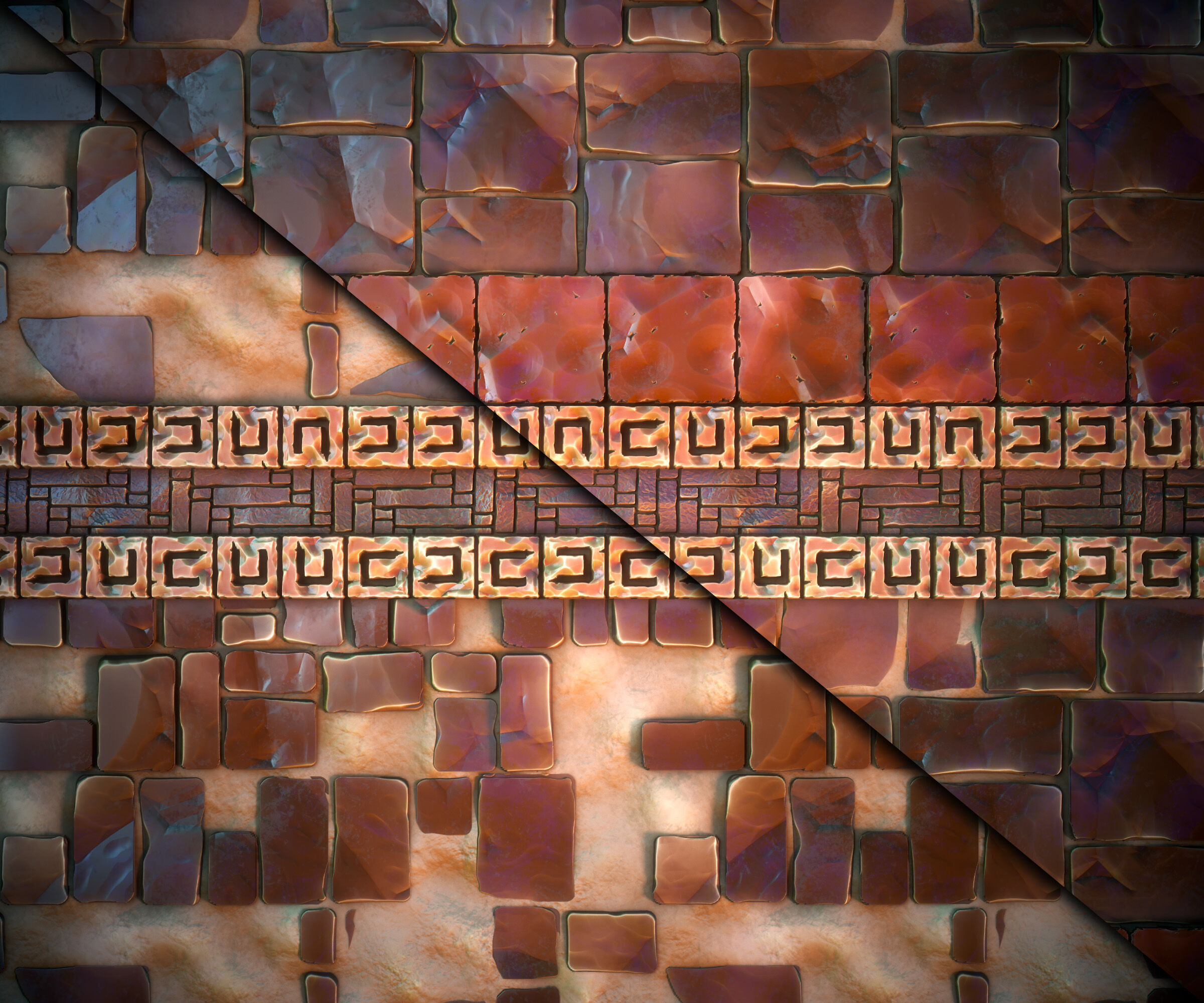 Wall trim Sheet - Vol 06 - SBsar - Maps Texture_6