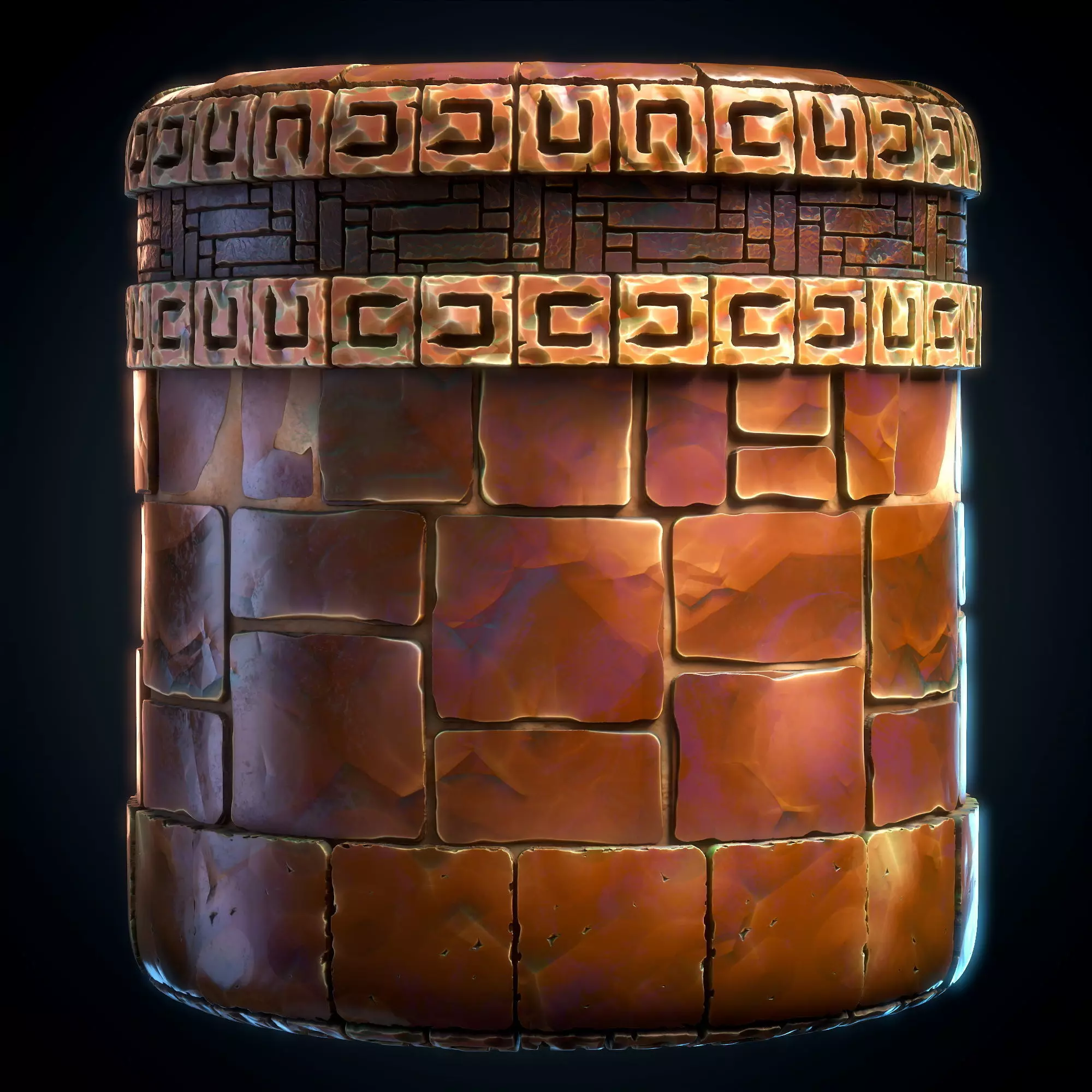 Wall trim Sheet - Vol 06 - SBsar - Maps Texture_0