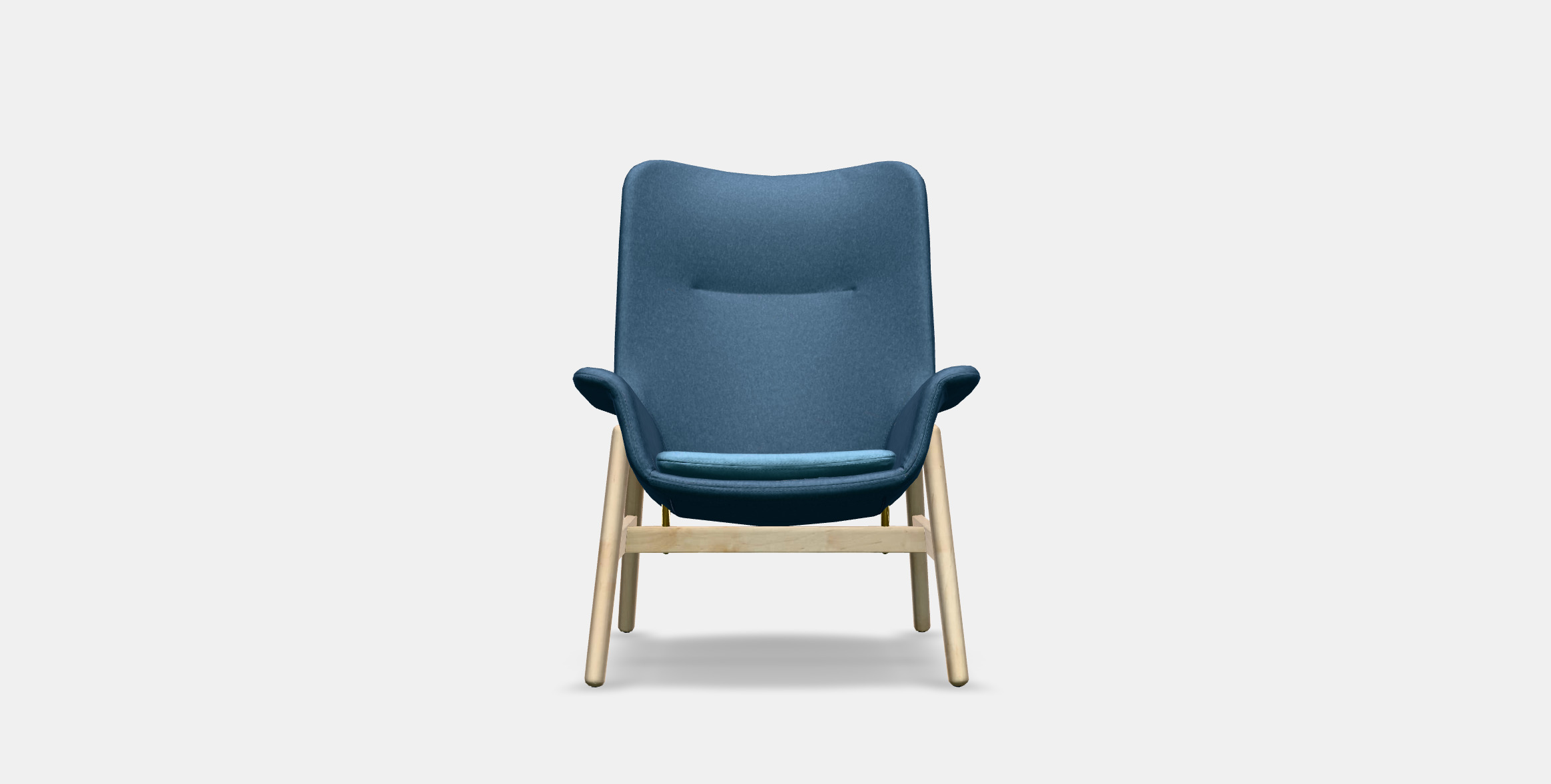 VEDBO High-back armchair 1 Low-poly 3D model_8