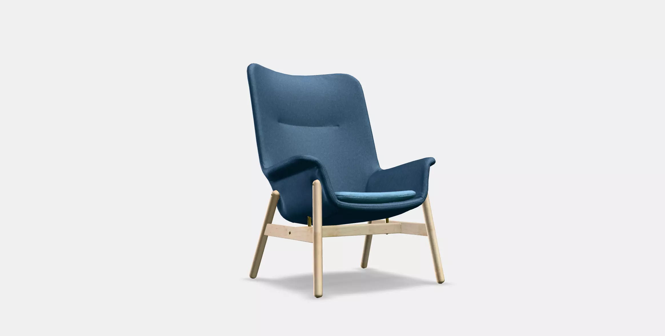 VEDBO High-back armchair 1 Low-poly 3D model_0
