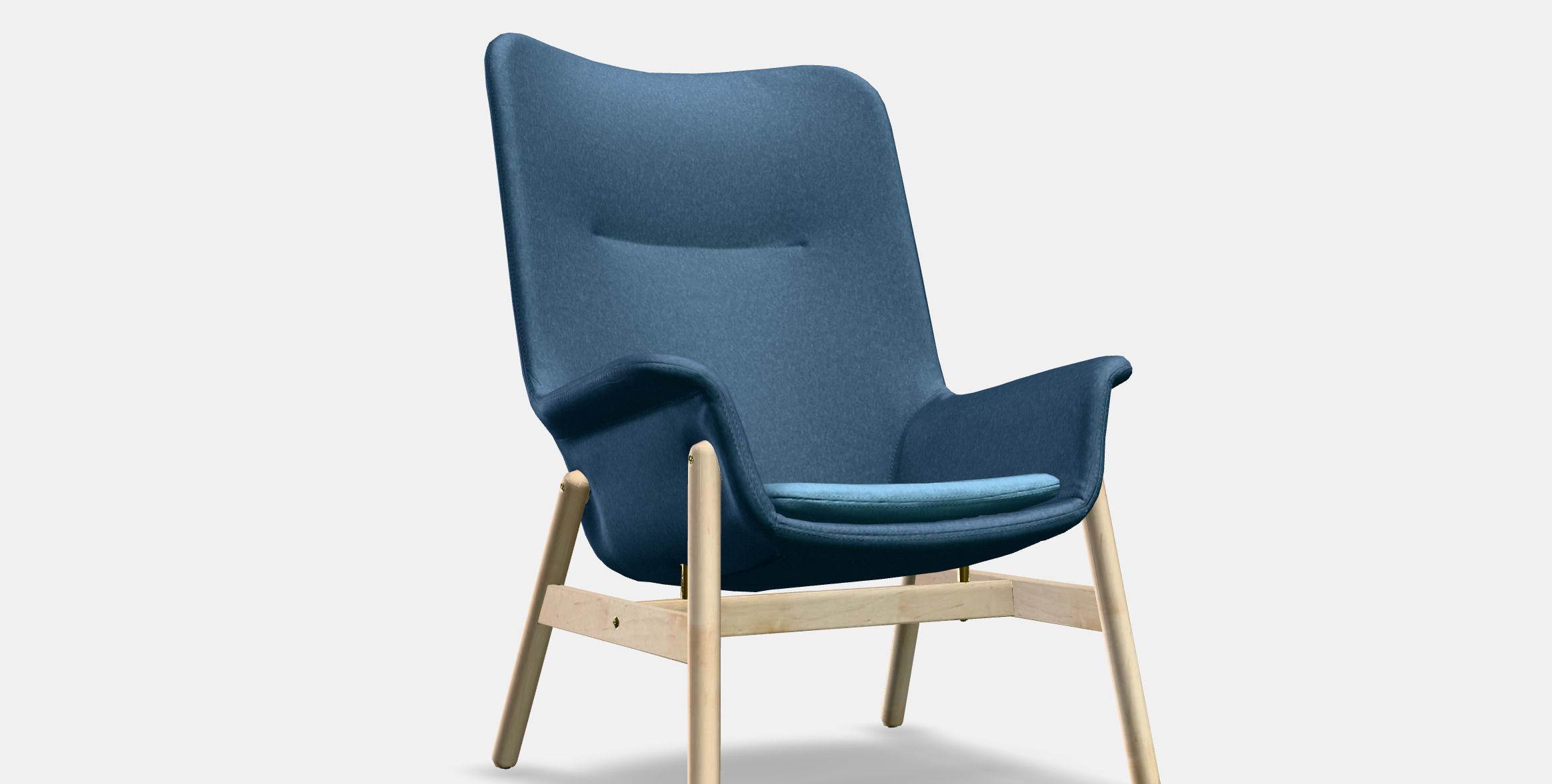 VEDBO High-back armchair 1 Low-poly 3D model_11