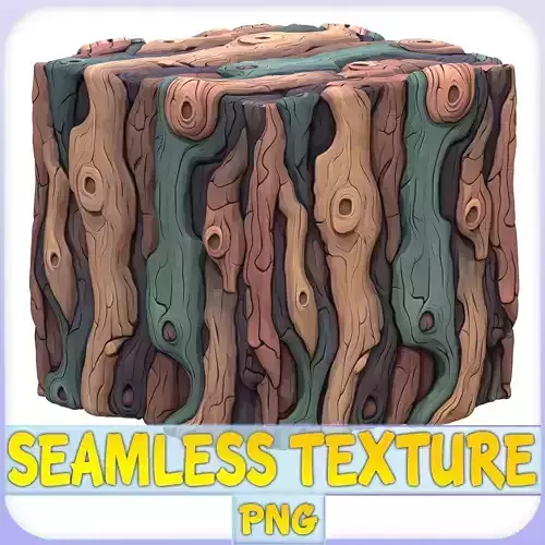 Stylized Bark Seamless Texture