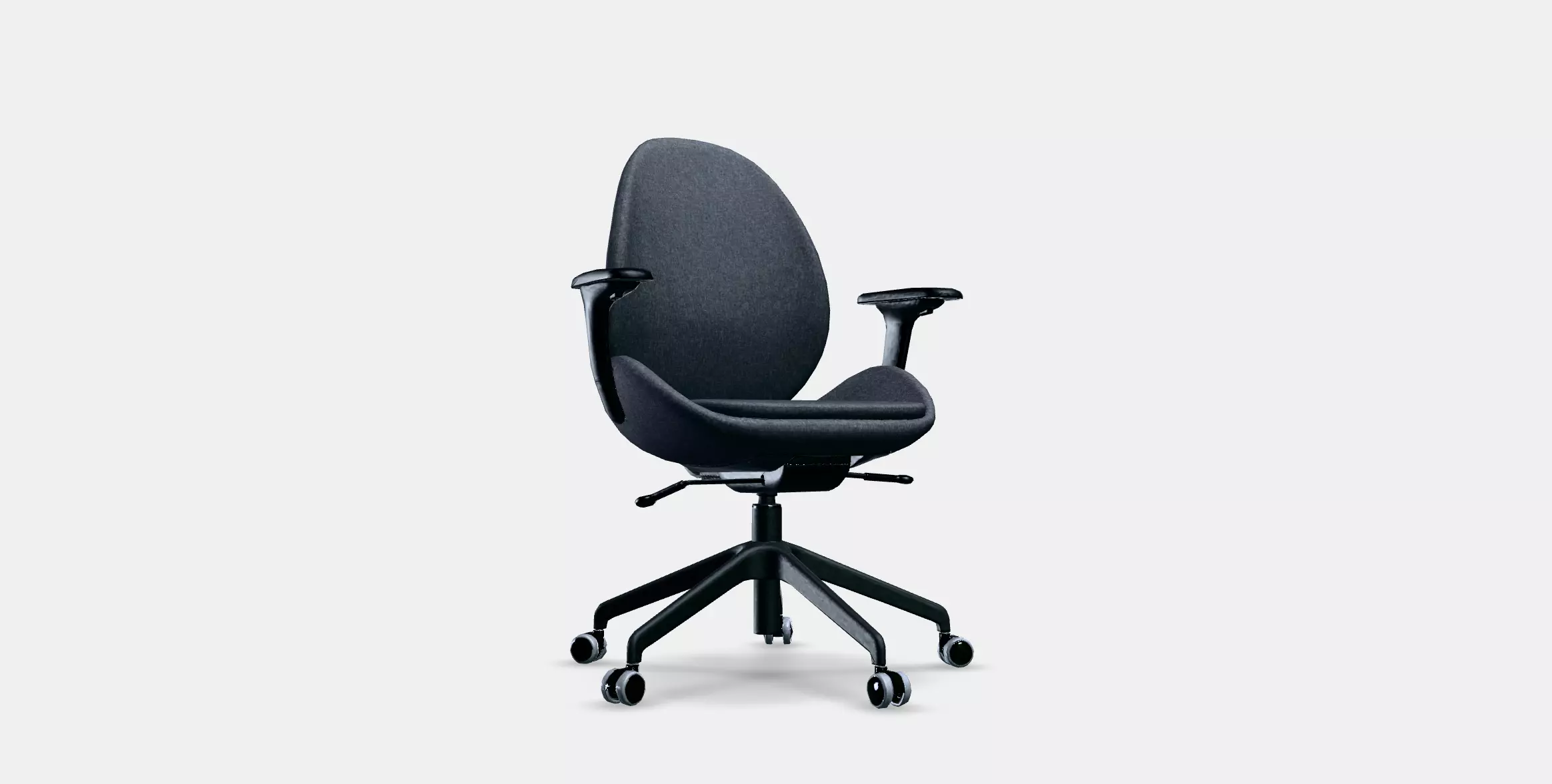 HATTEFJALL Office chair with armrests 3D model_0