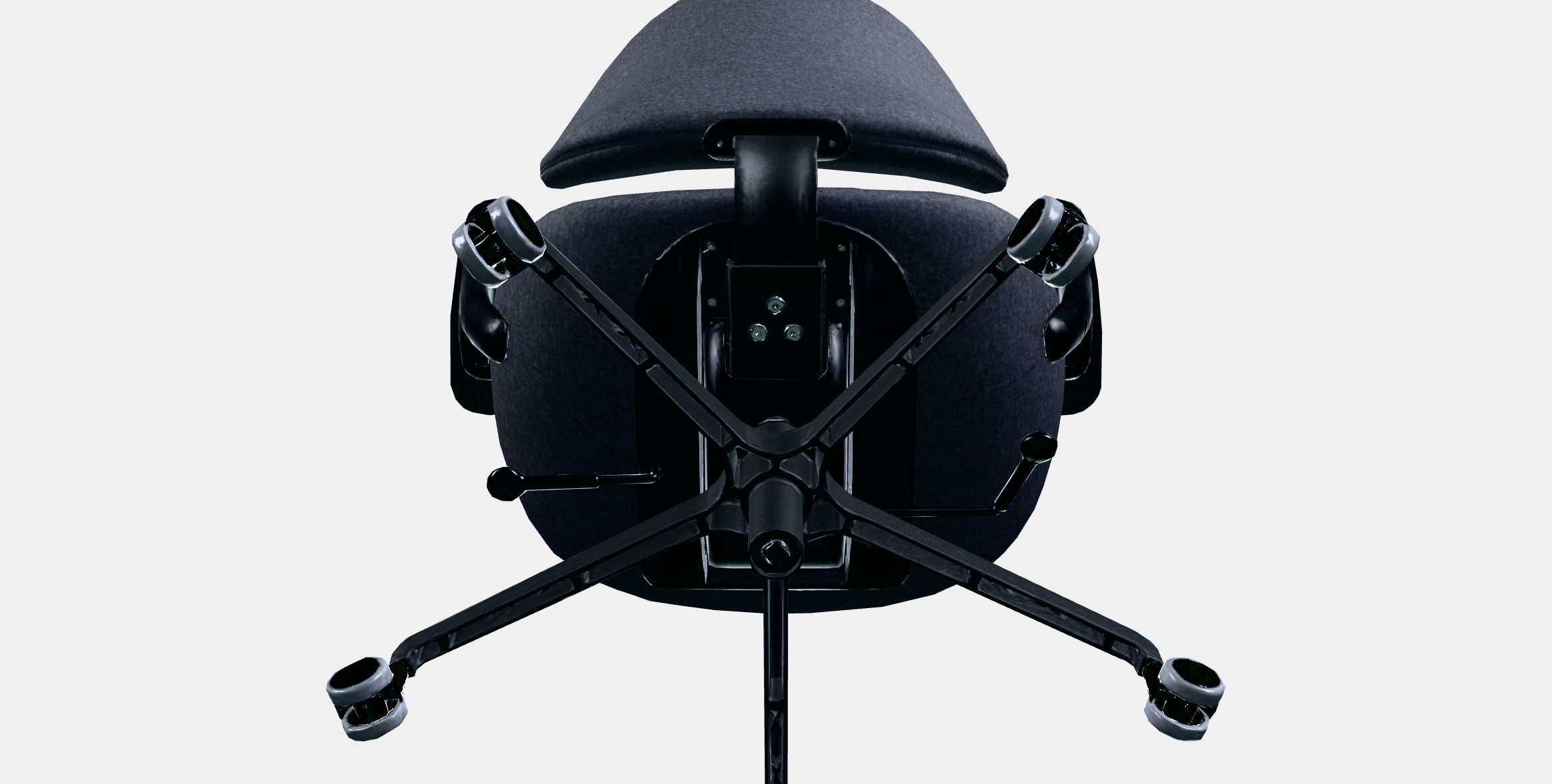 HATTEFJALL Office chair with armrests 3D model_7