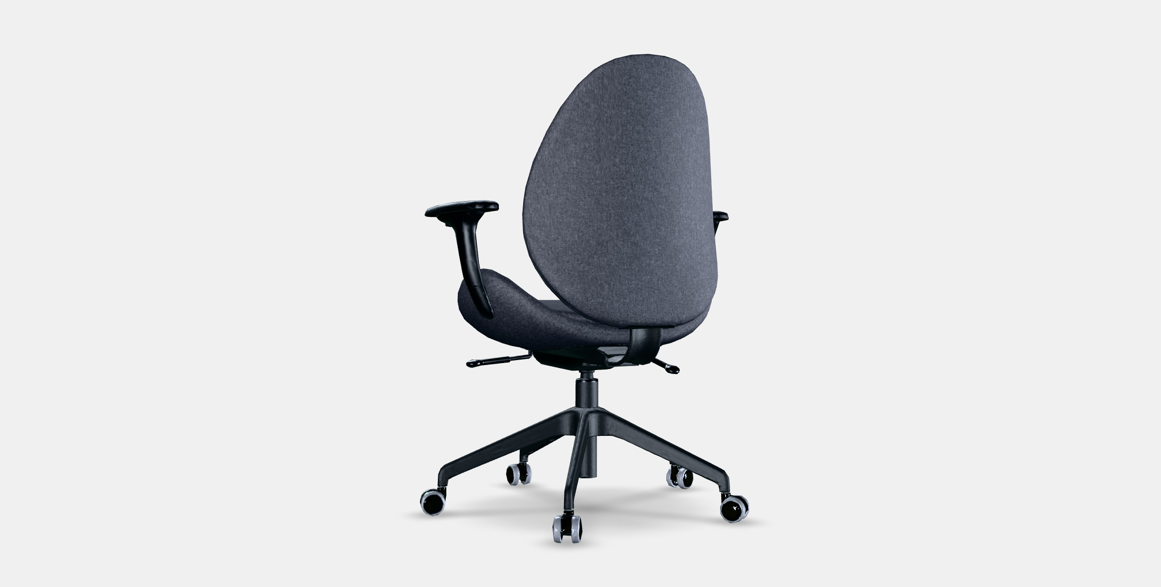 HATTEFJALL Office chair with armrests 3D model_16