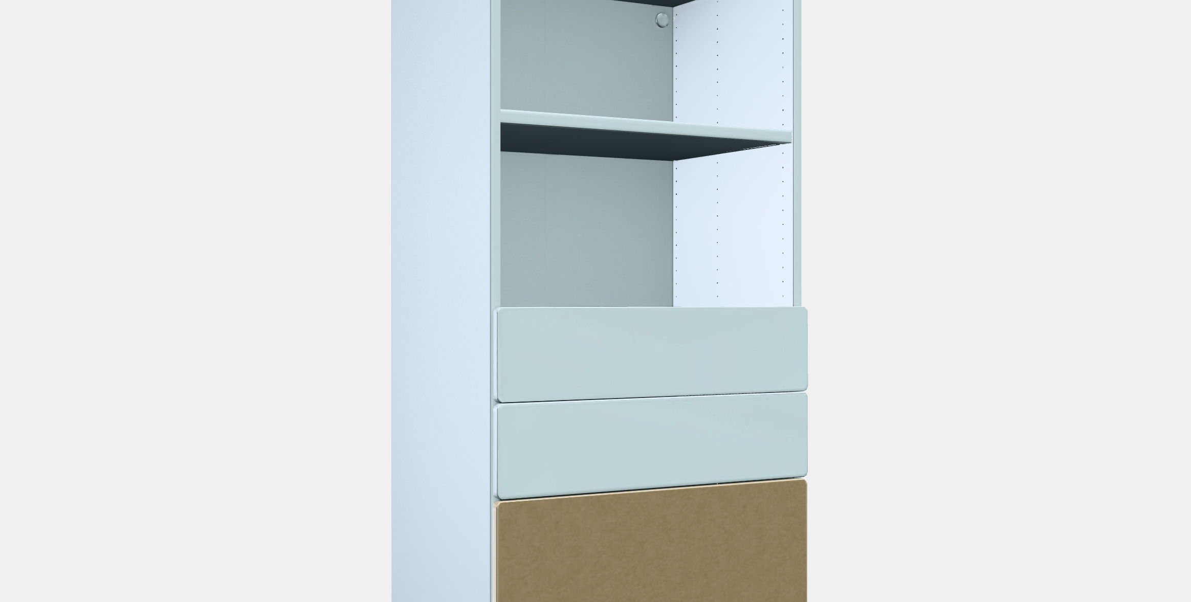 SMASTAD - PLATSA Bookcase 6 Low-poly 3D model_9