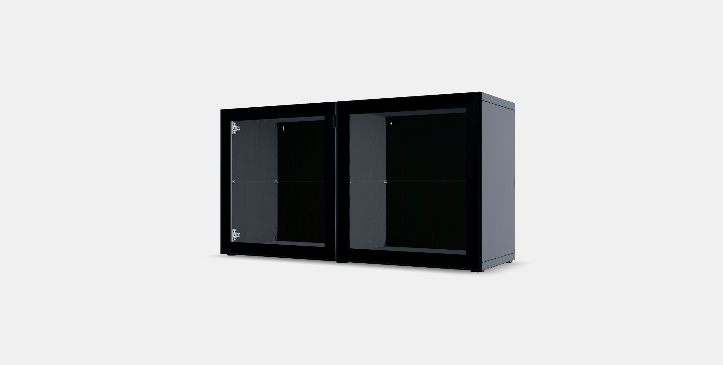 BESTA Shelf unit with glass doors 5 3D model_9