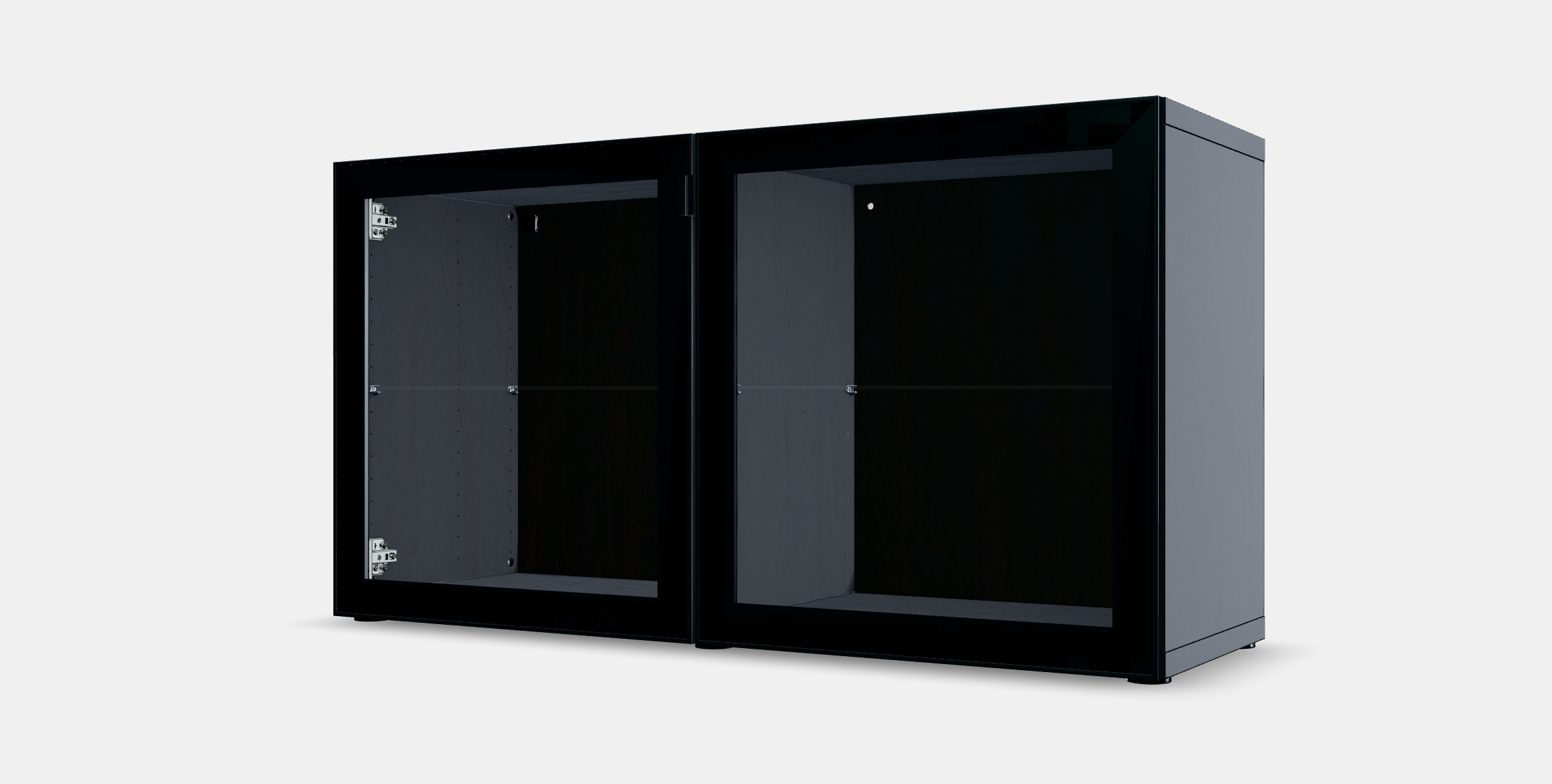 BESTA Shelf unit with glass doors 5 3D model_12