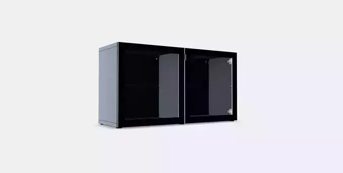 BESTA Shelf unit with glass doors 5