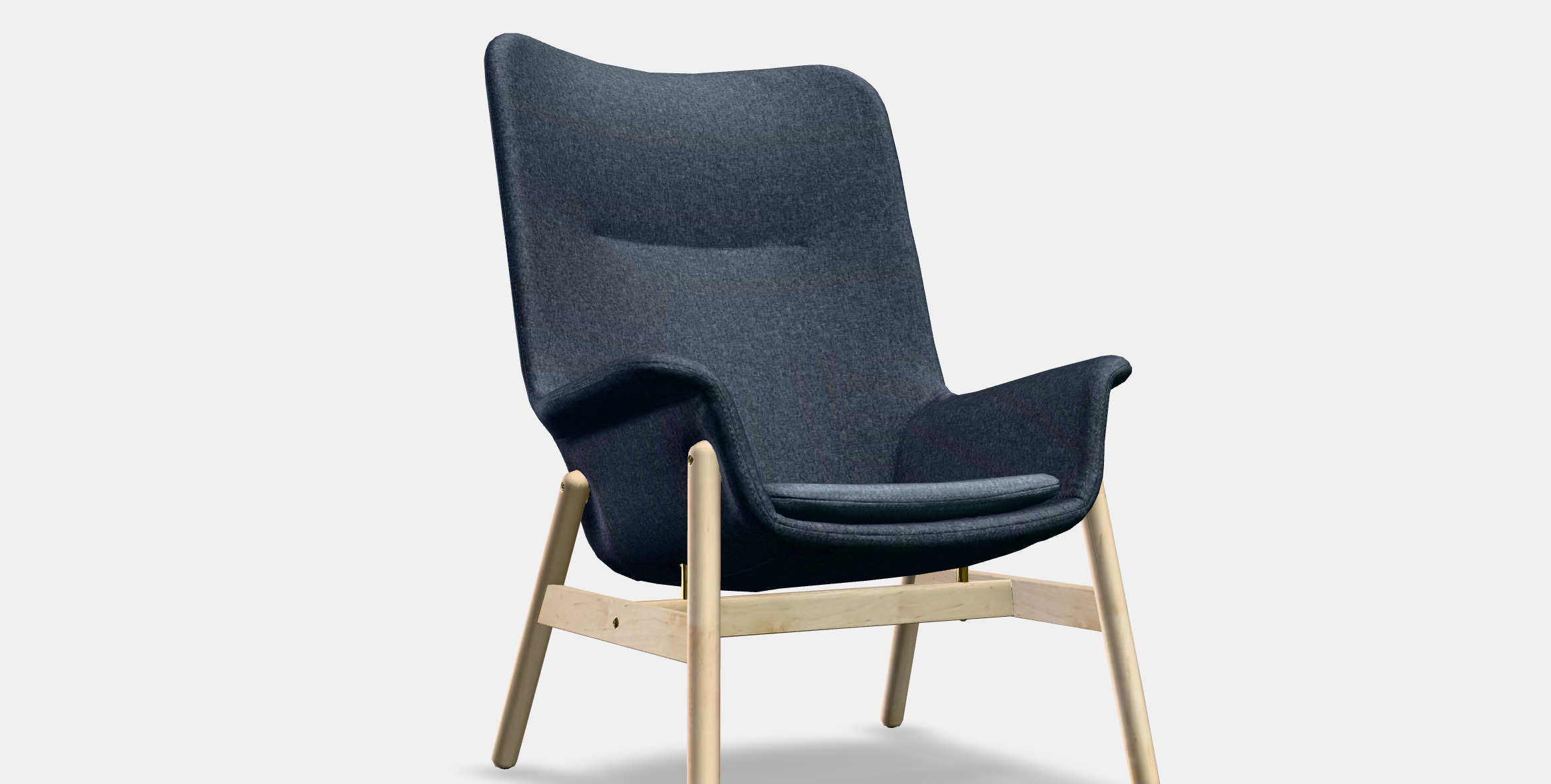 VEDBO High back armchair Low-poly 3D model_8