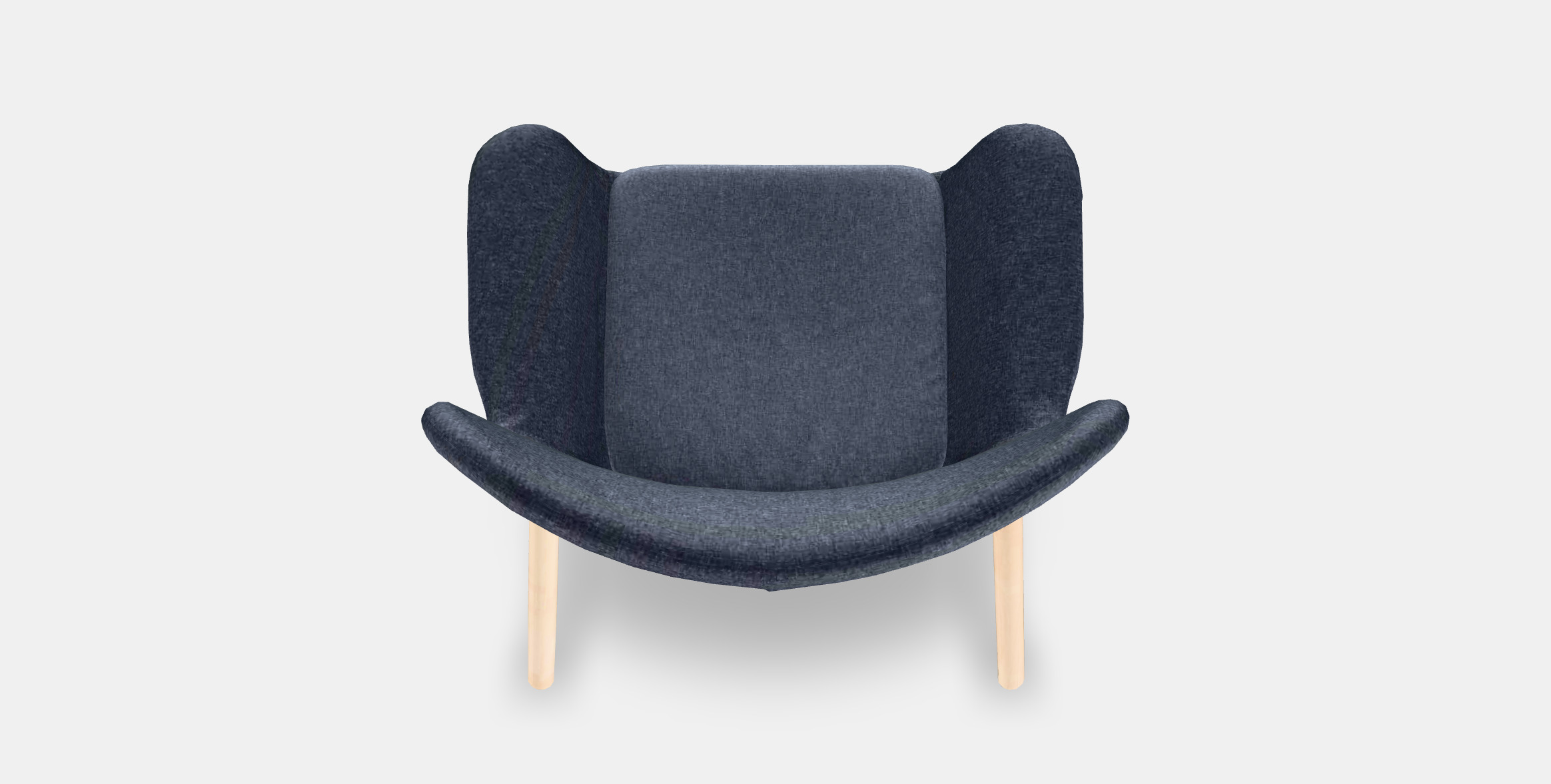 VEDBO High back armchair Low-poly 3D model_5