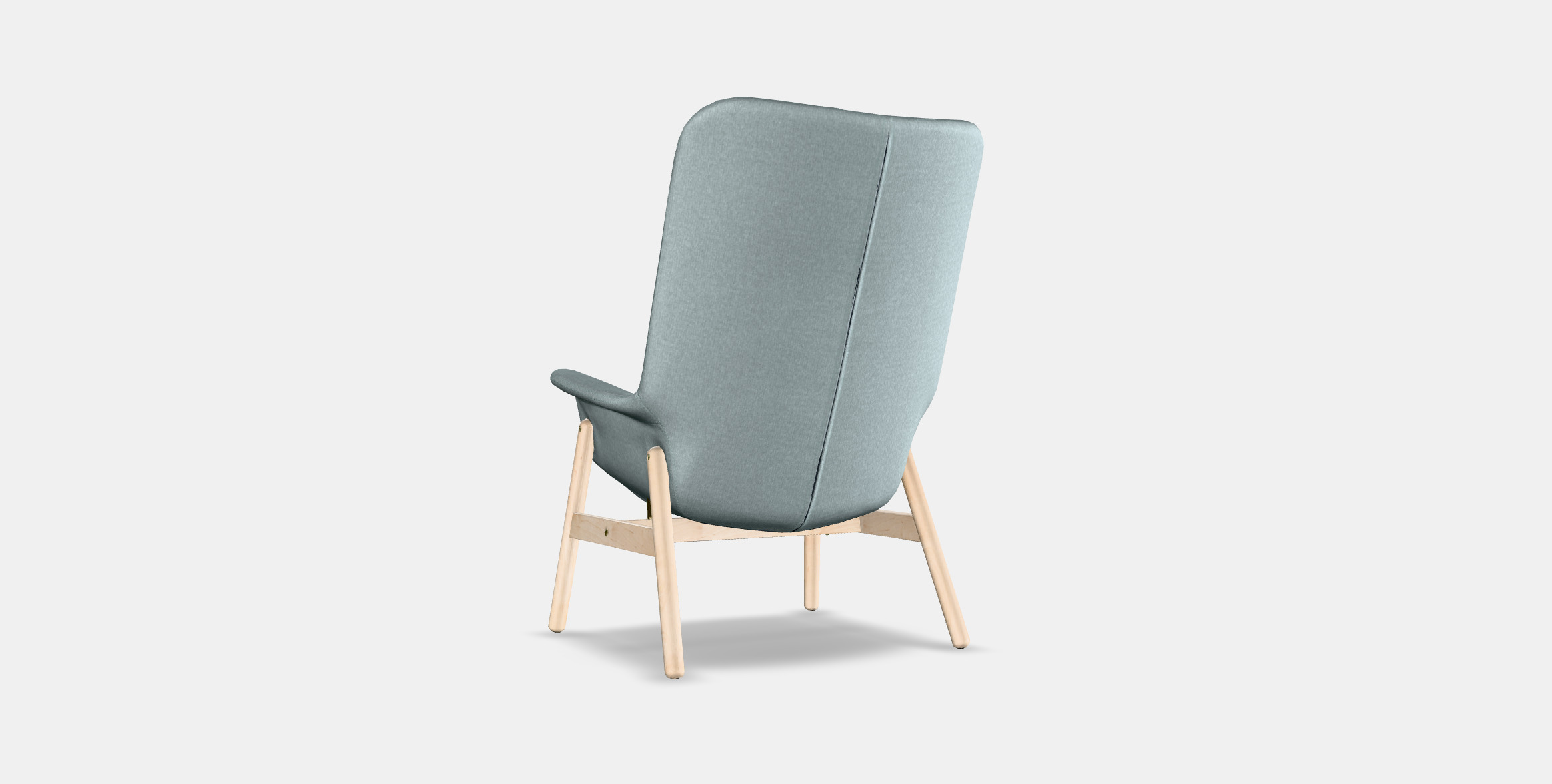 VEDBO High back armchair 1 Low-poly 3D model_14