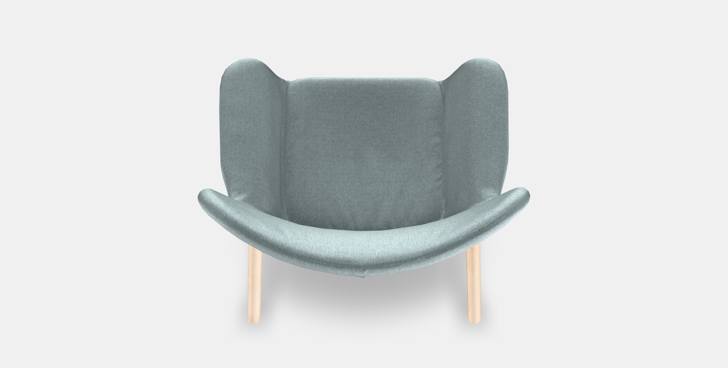 VEDBO High back armchair 1 Low-poly 3D model_3