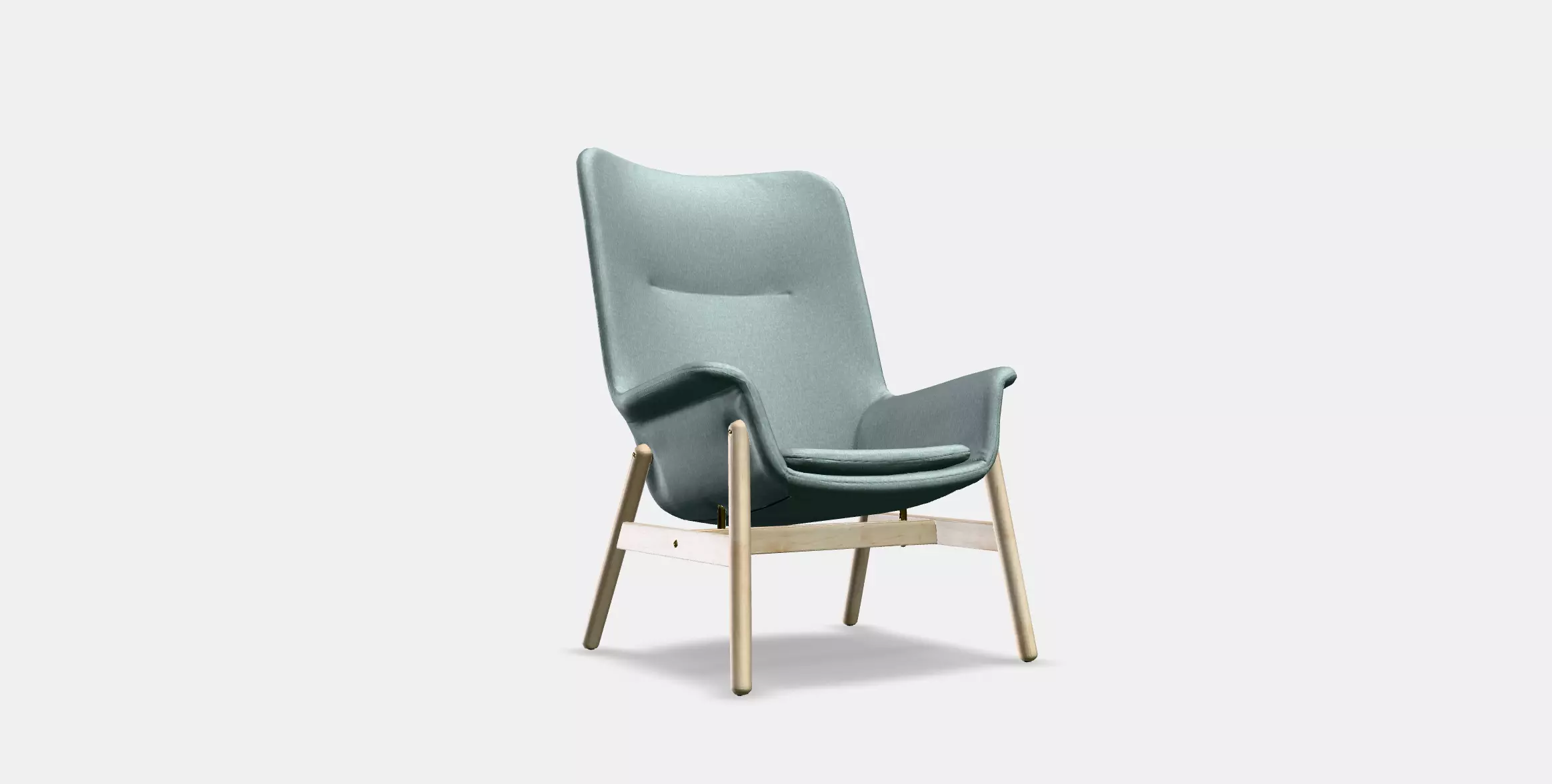 VEDBO High back armchair 1 Low-poly 3D model_0
