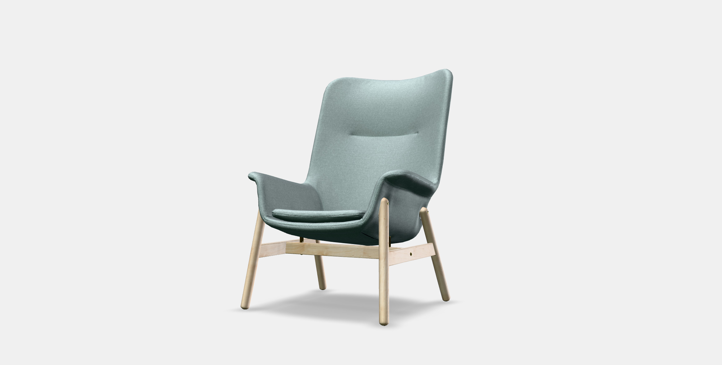 VEDBO High back armchair 1 Low-poly 3D model_11