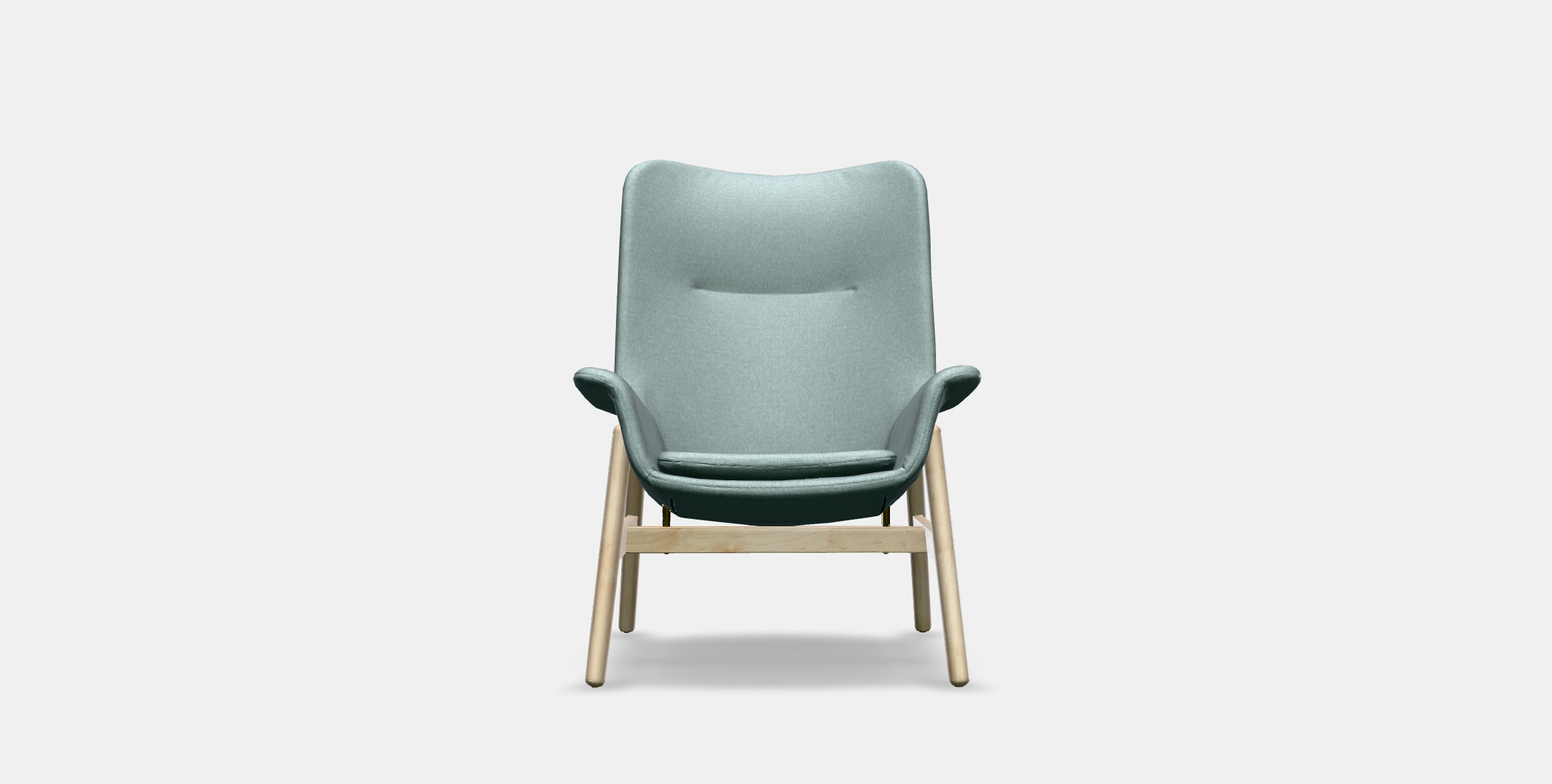 VEDBO High back armchair 1 Low-poly 3D model_9