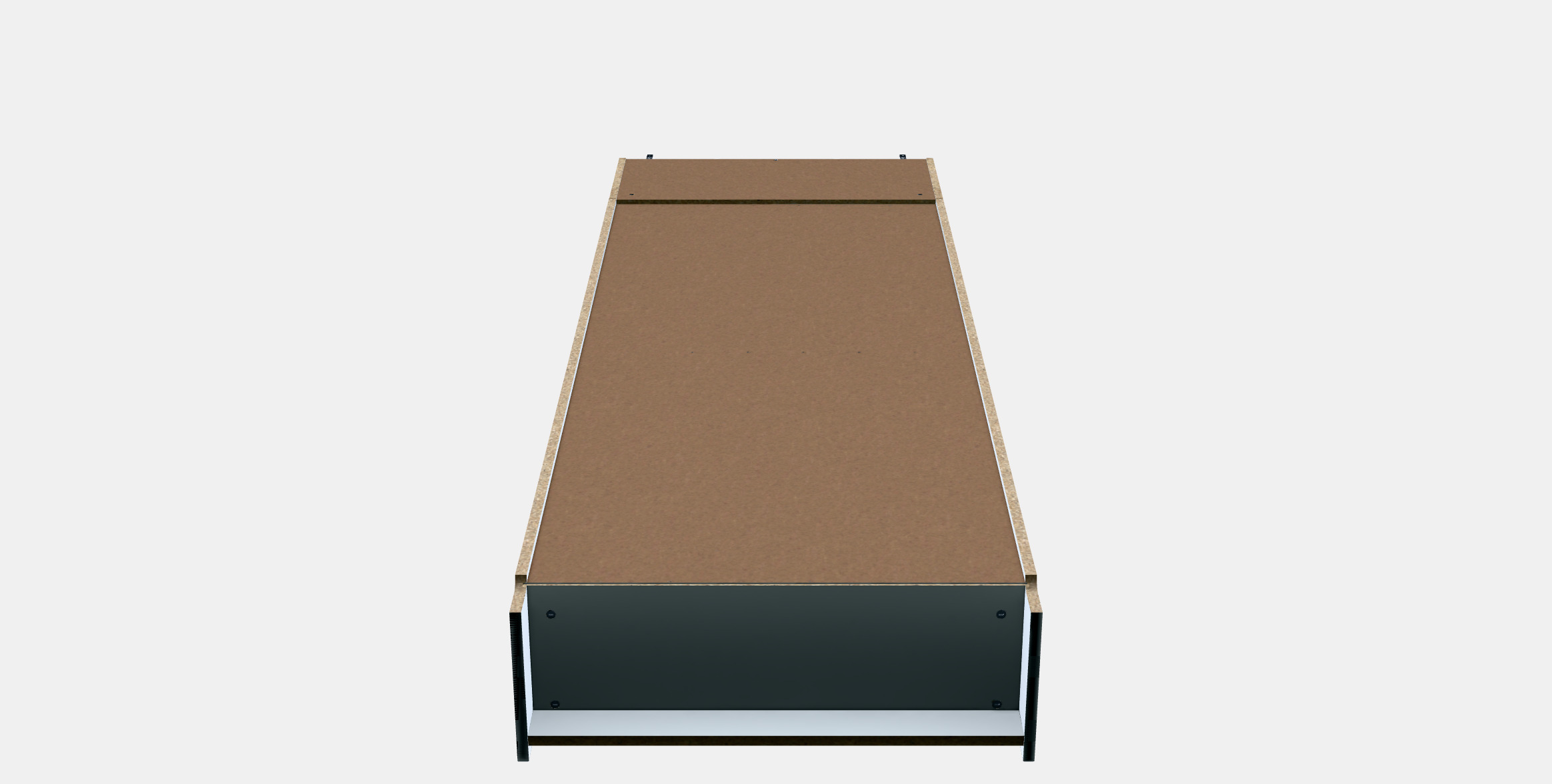BILLY Bookcase w hght ext ut-pnl-glss drs 3D model_10