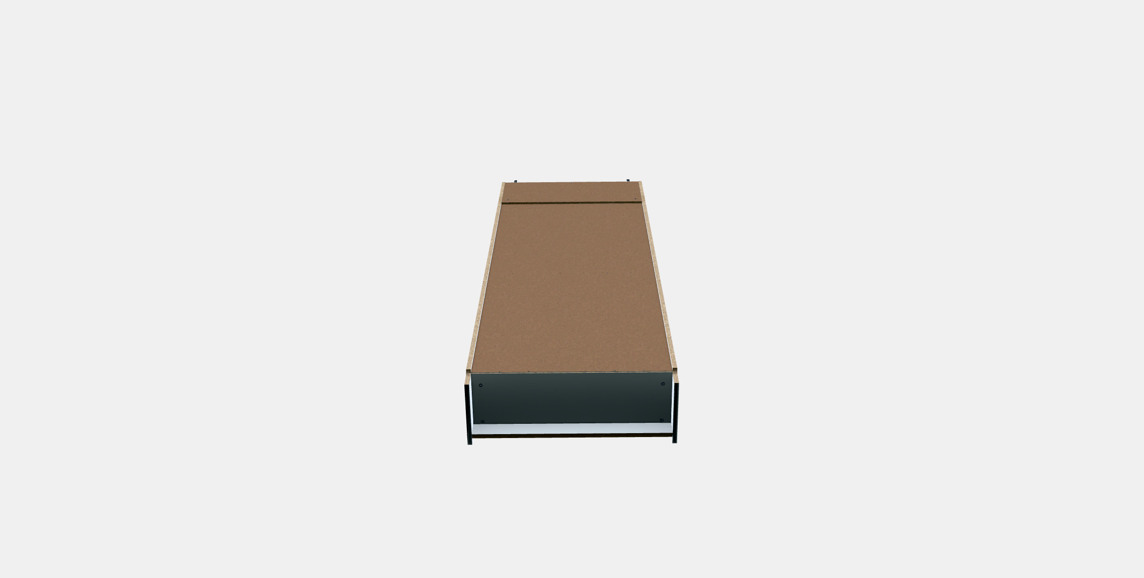 BILLY Bookcase w hght ext ut-pnl-glss drs 3D model_6