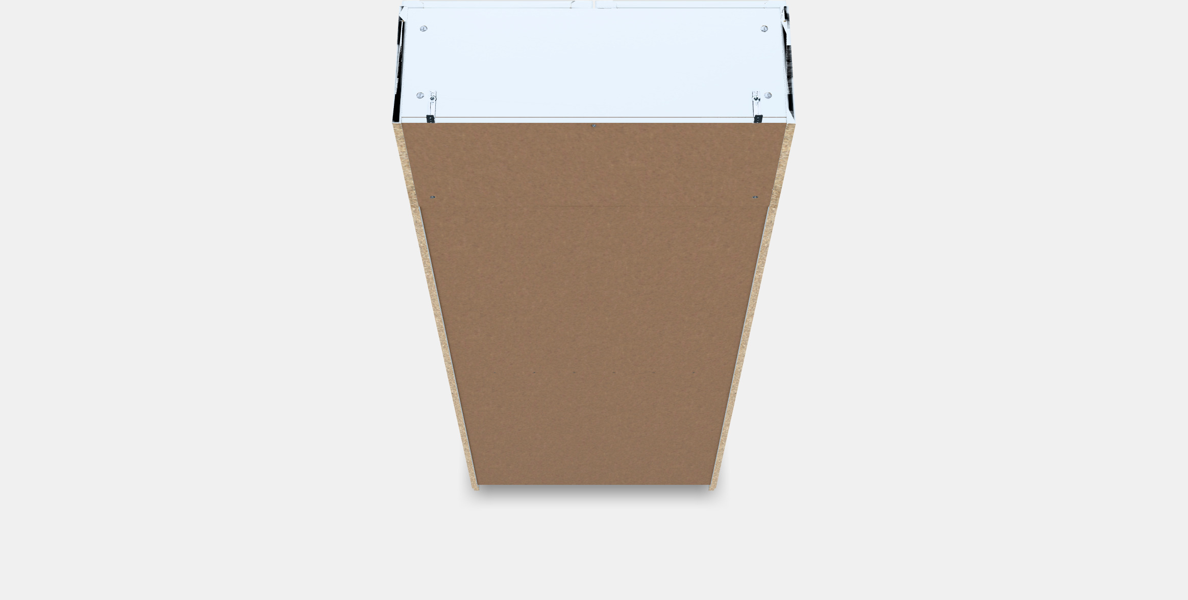 BILLY Bookcase w hght ext ut-pnl-glss drs 3D model_3