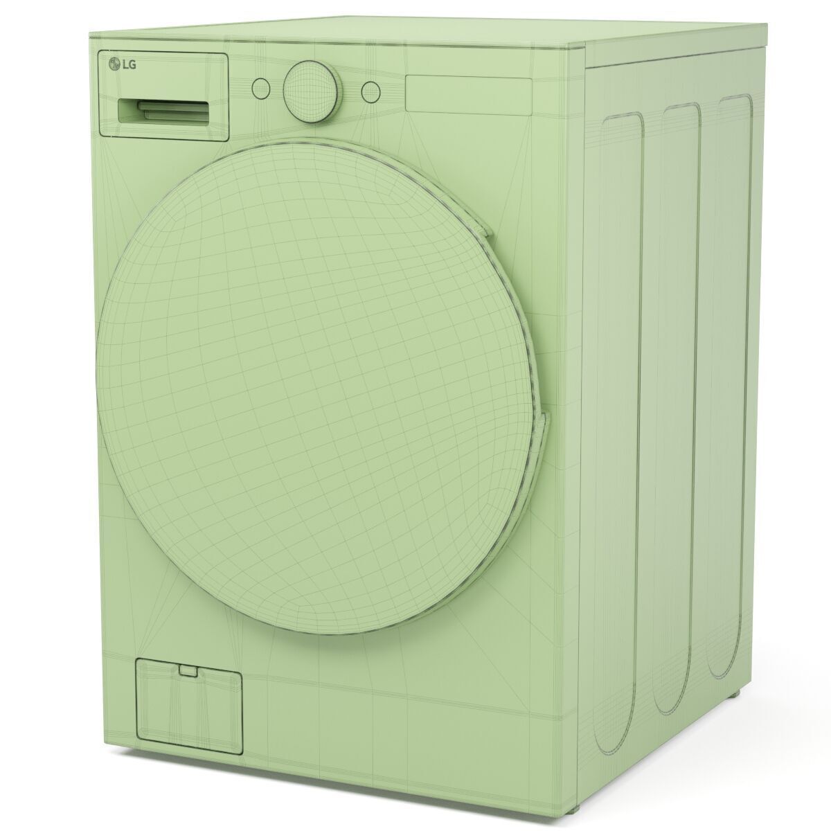 LG washing machine 3D model_5