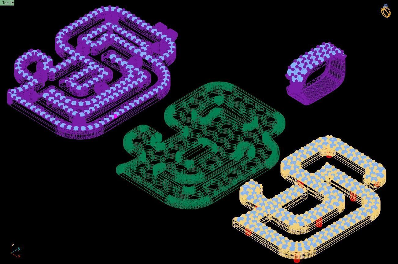 Custom San Diego Diamond Pendant - Base Ball Team 3D print model_15