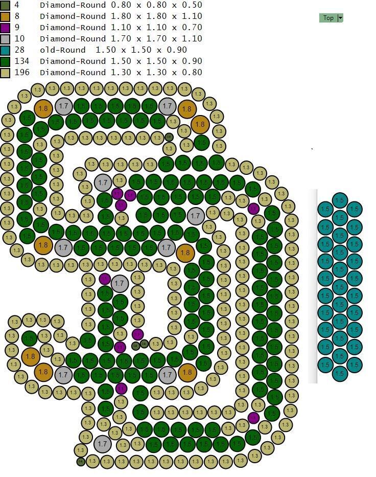 Custom San Diego Diamond Pendant - Base Ball Team 3D print model_16