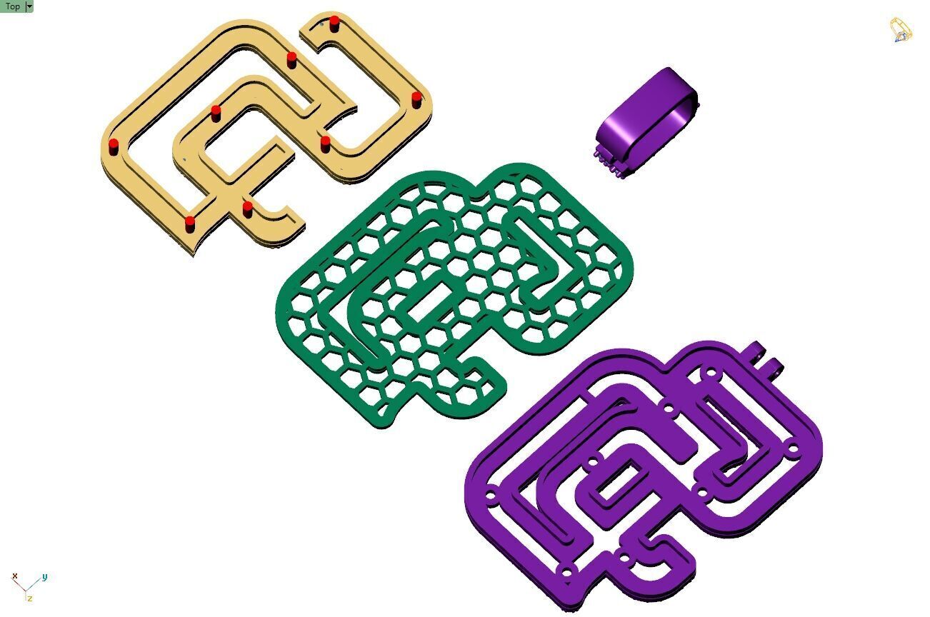 Custom San Diego Diamond Pendant - Base Ball Team 3D print model_11