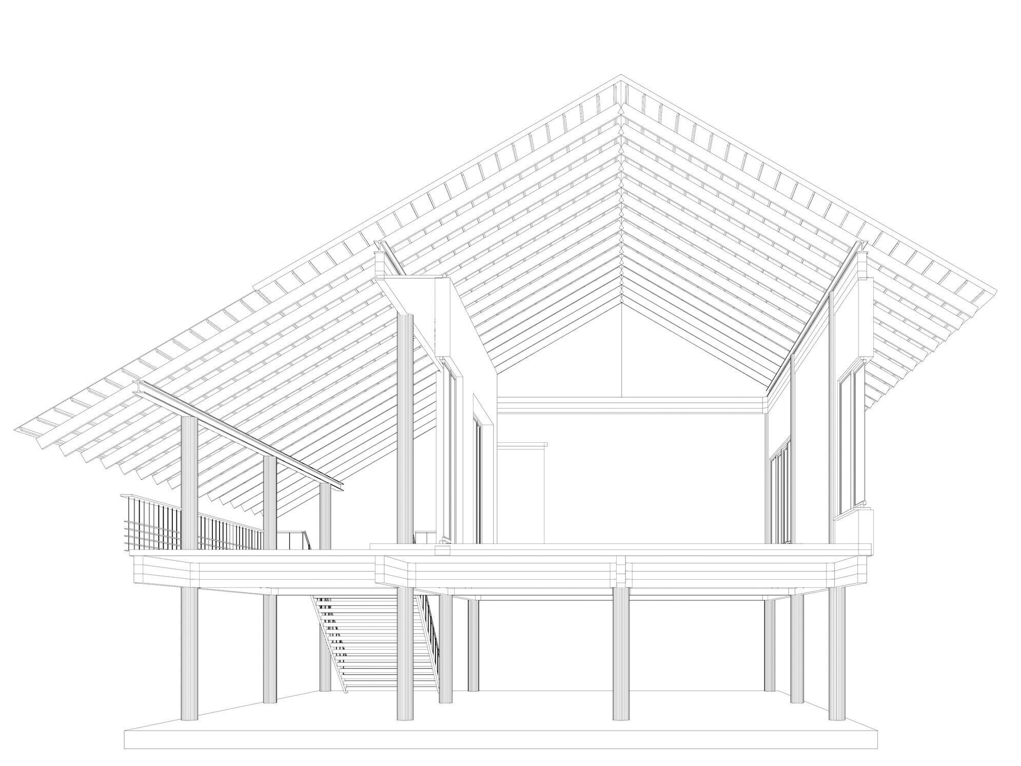 Tropical house in section cut 25-06 3D model_6