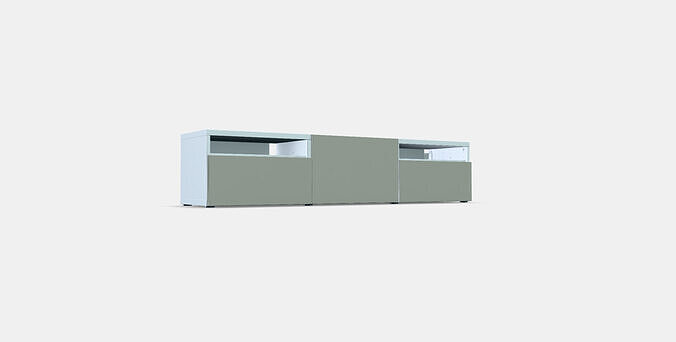 BESTA TV bench 68 Low-poly 3D model