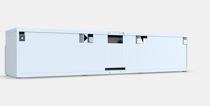 BESTA TV bench 68 Low-poly 3D model 2