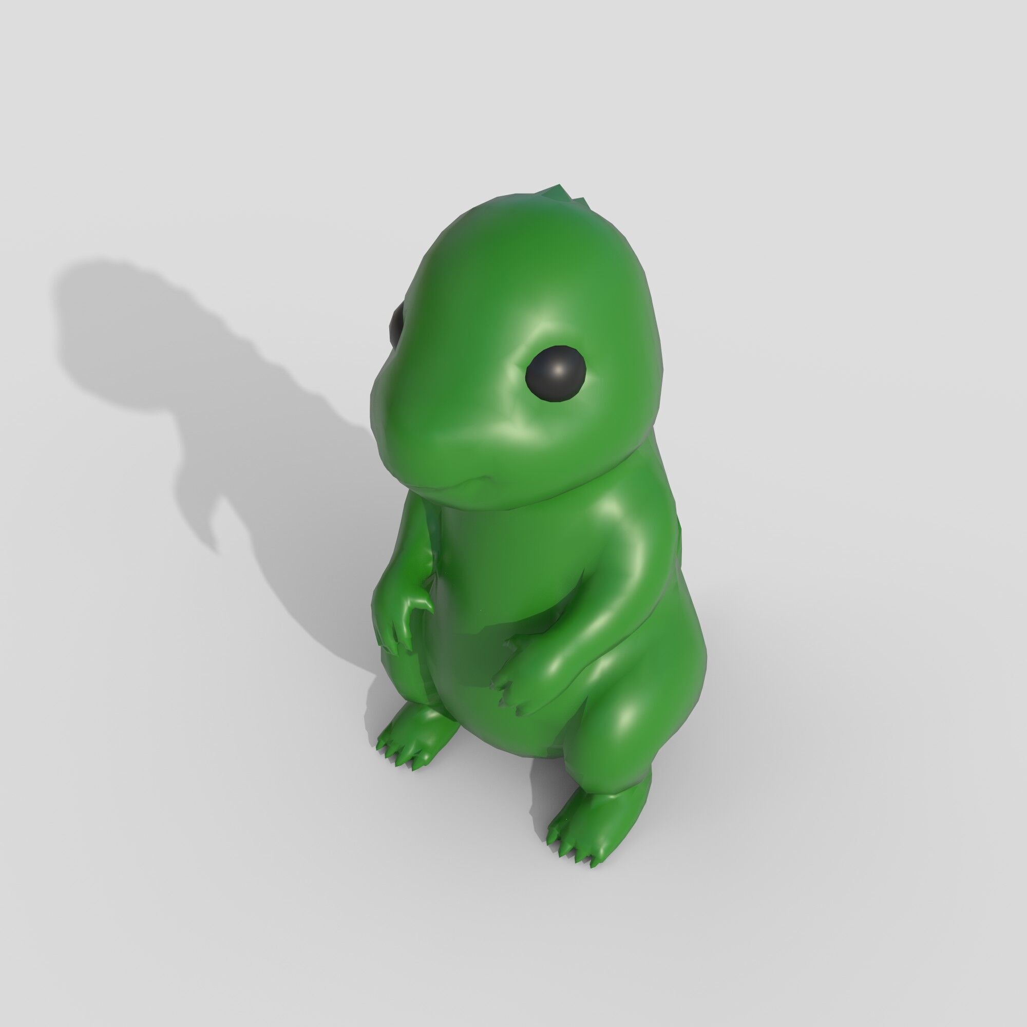 dinosaur toy Low-poly 3D model_4