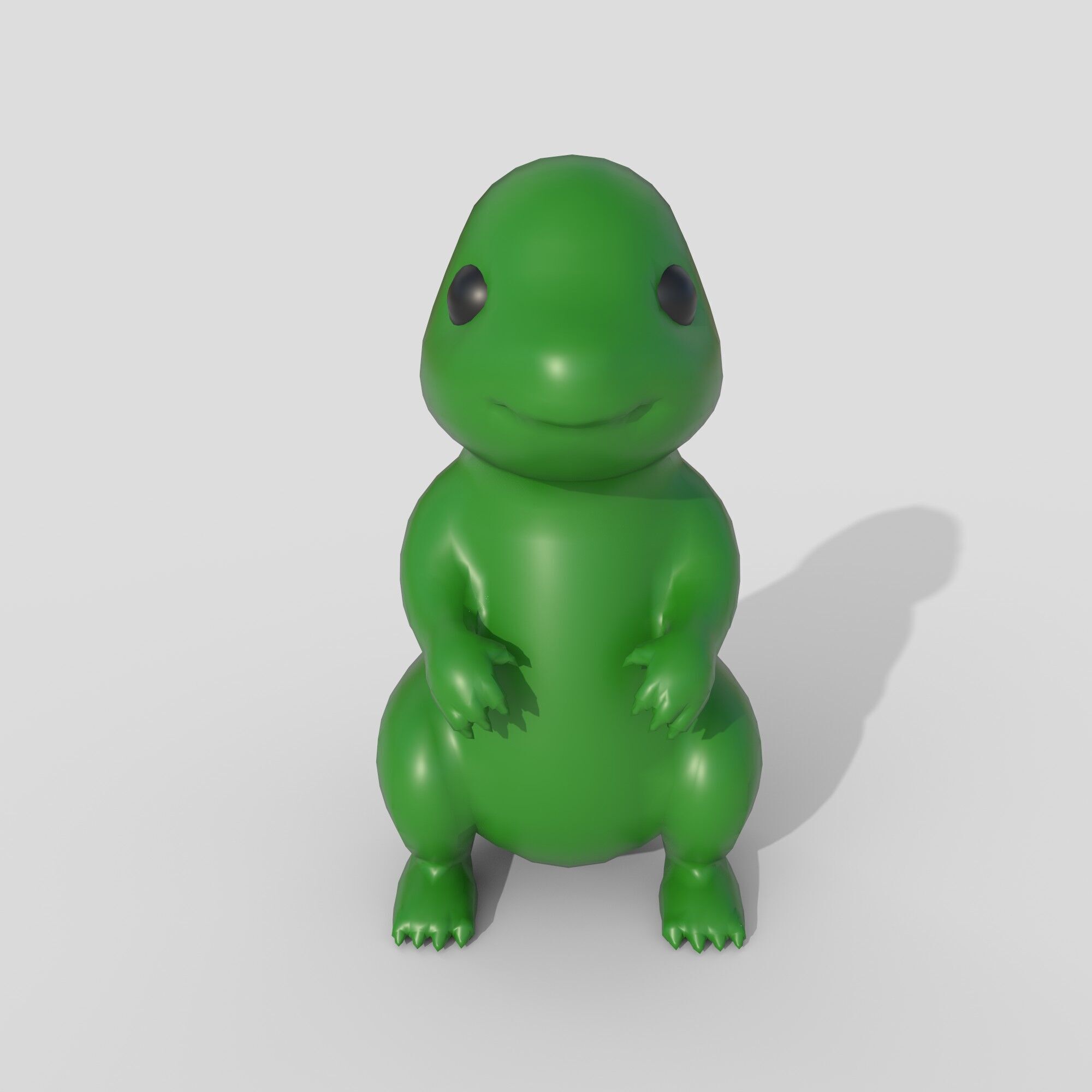 dinosaur toy Low-poly 3D model_1