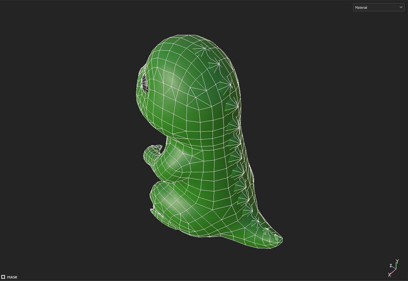 dinosaur toy Low-poly 3D model_8