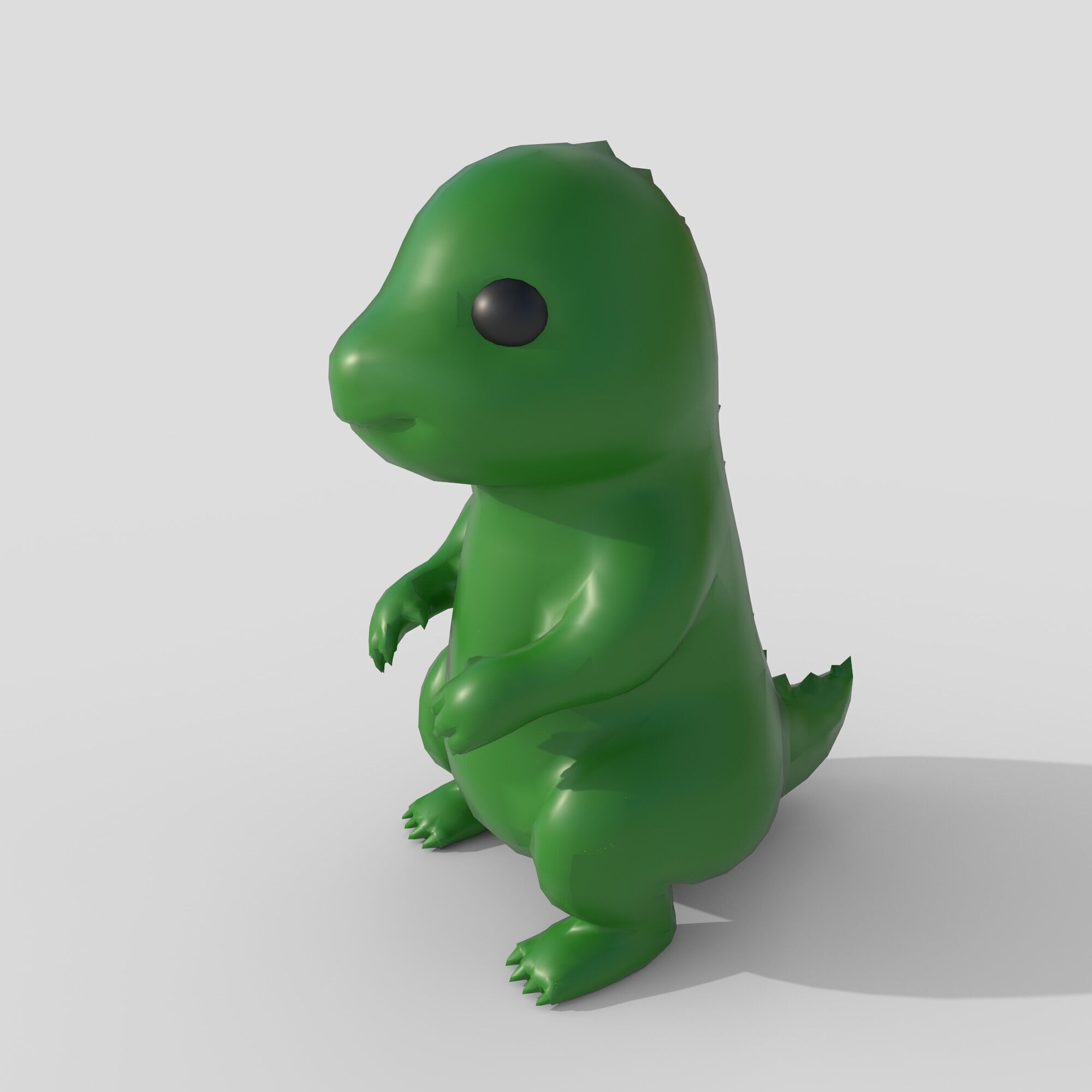 dinosaur toy Low-poly 3D model_2