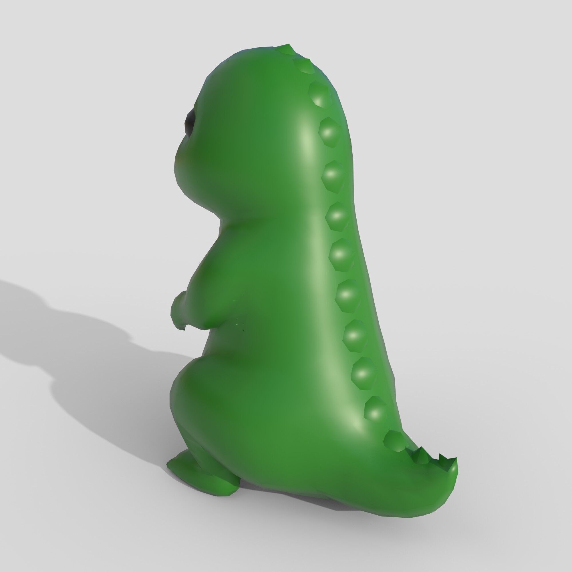 dinosaur toy Low-poly 3D model_3