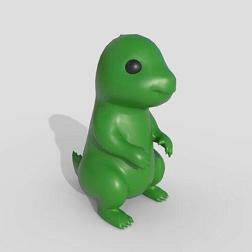 dinosaur toy  Low-poly 3D model