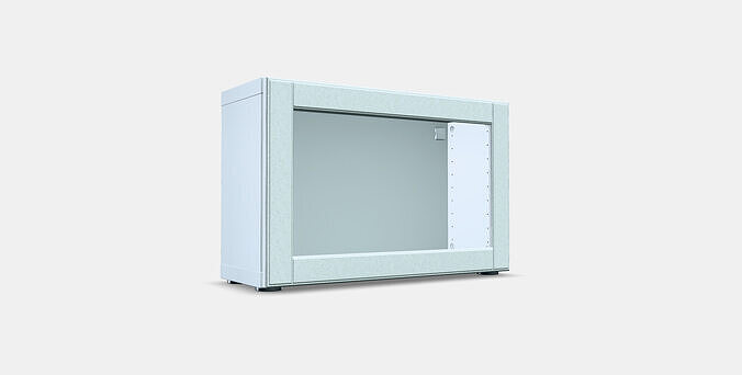 BESTA Shelf unit with glass door 26 3D model