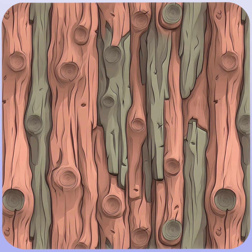 Stylized Bark Seamless Texture Texture_4