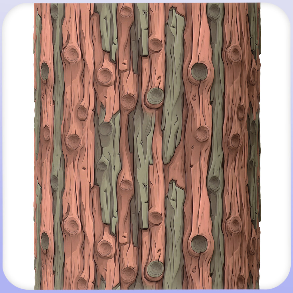 Stylized Bark Seamless Texture Texture_3
