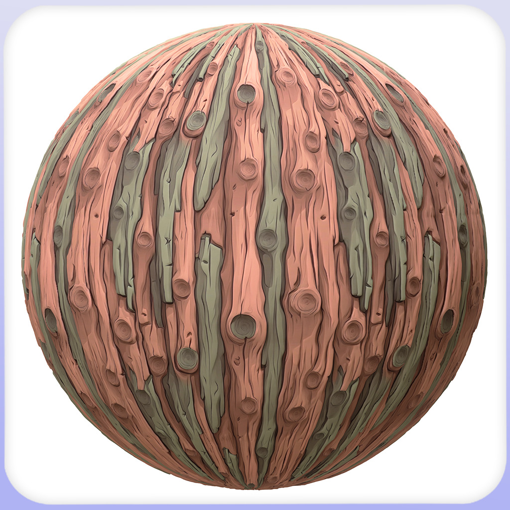 Stylized Bark Seamless Texture Texture_5