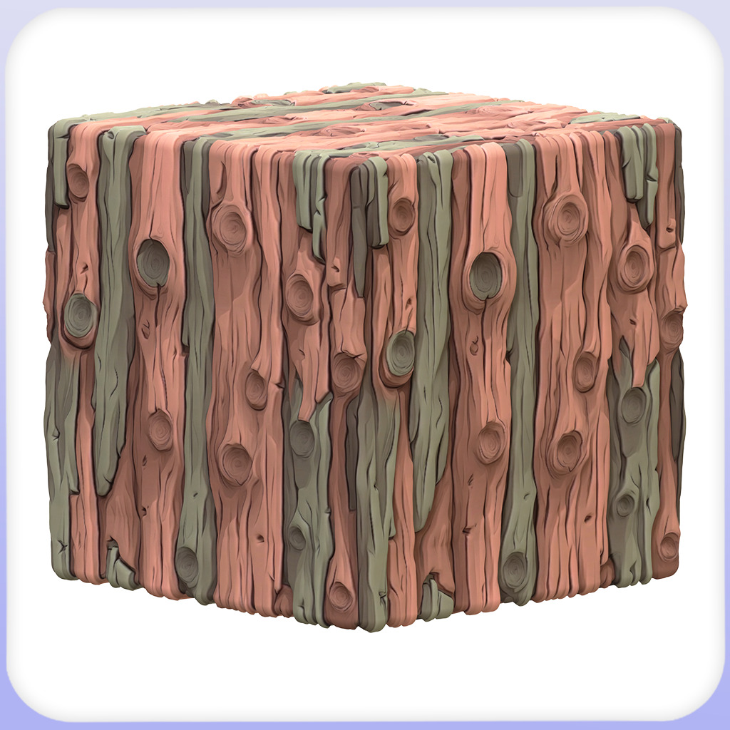 Stylized Bark Seamless Texture Texture_2