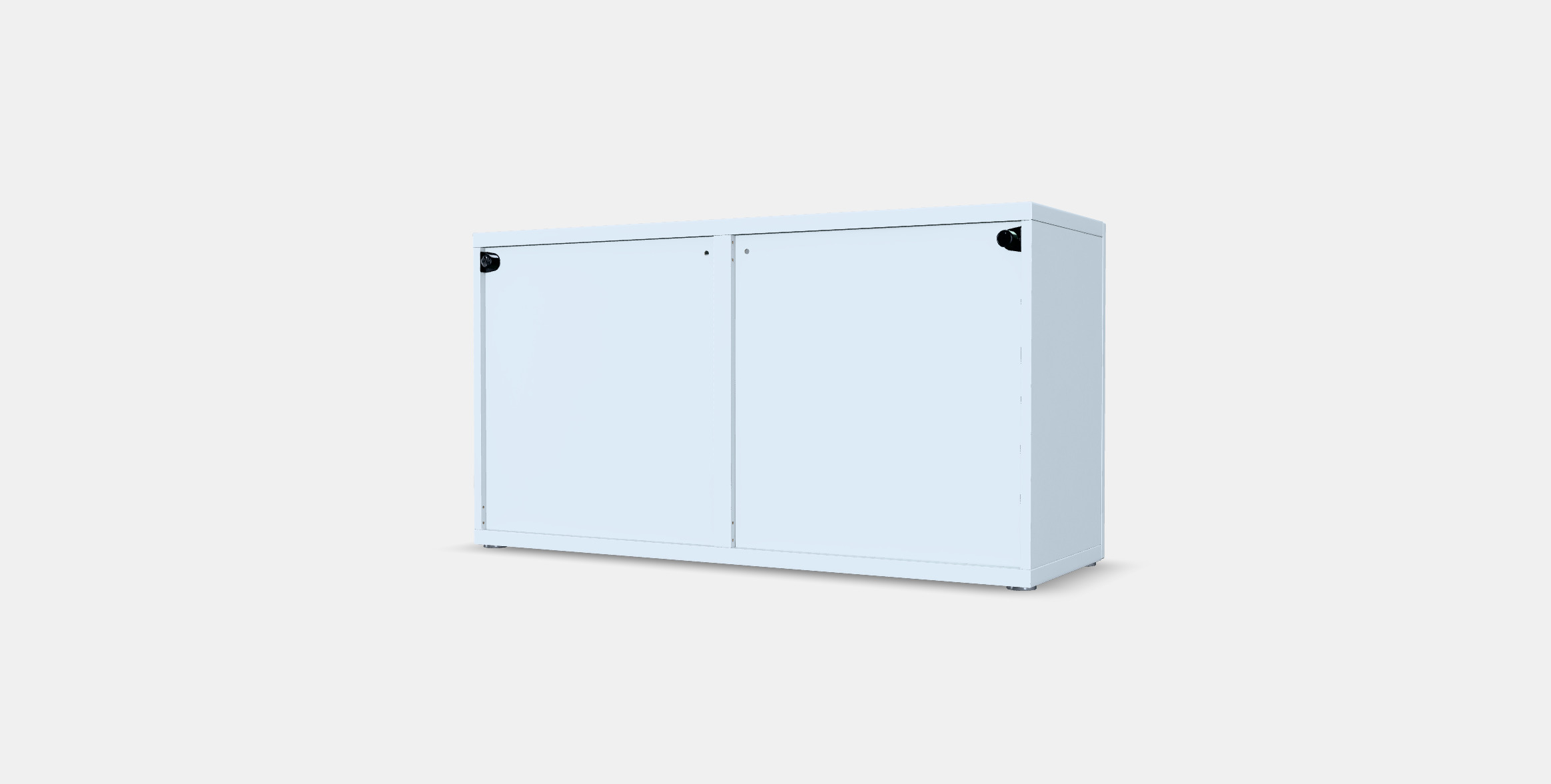 BESTA Shelf unit with glass doors 7 3D model_5