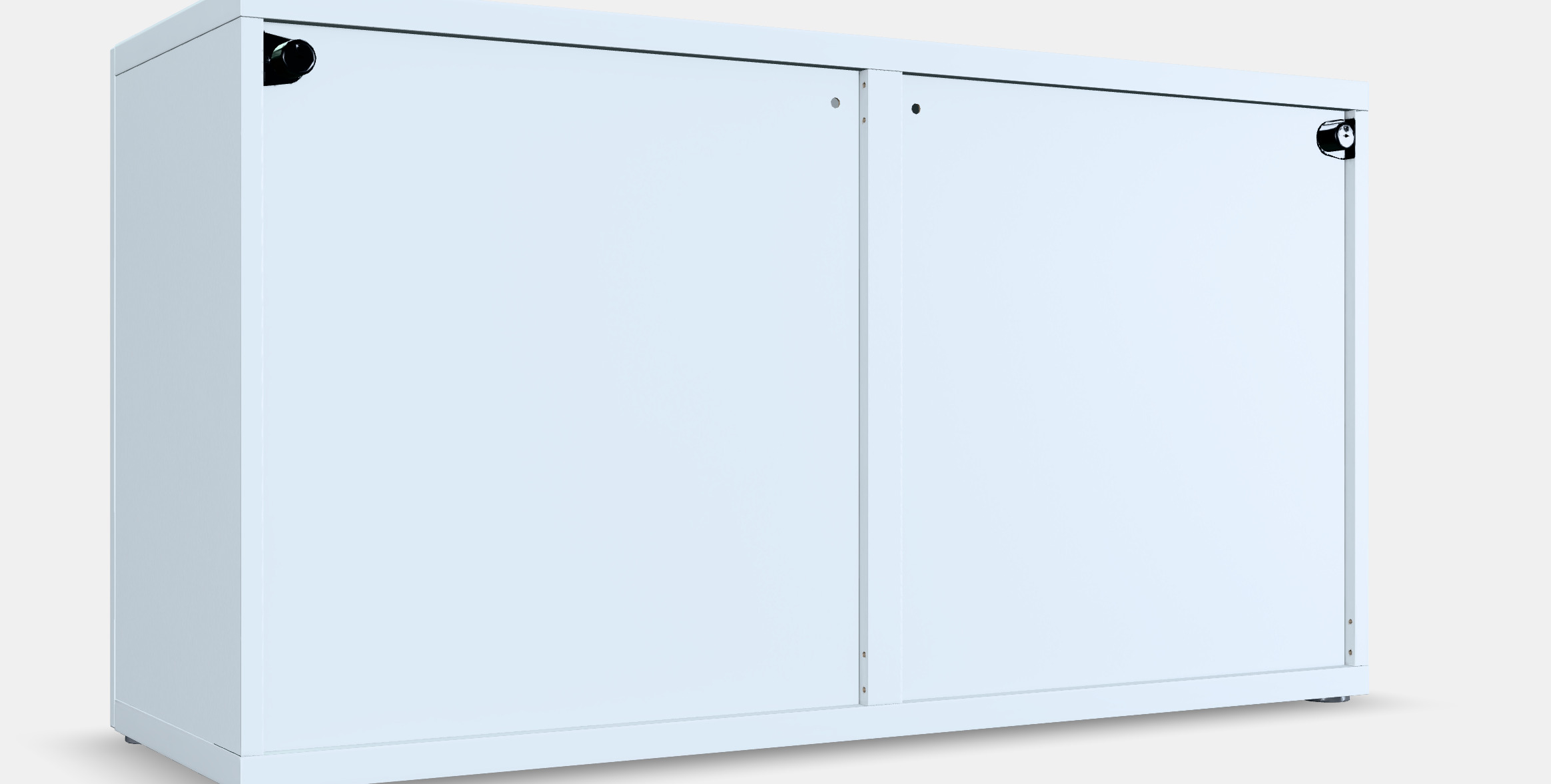 BESTA Shelf unit with glass doors 7 3D model_4