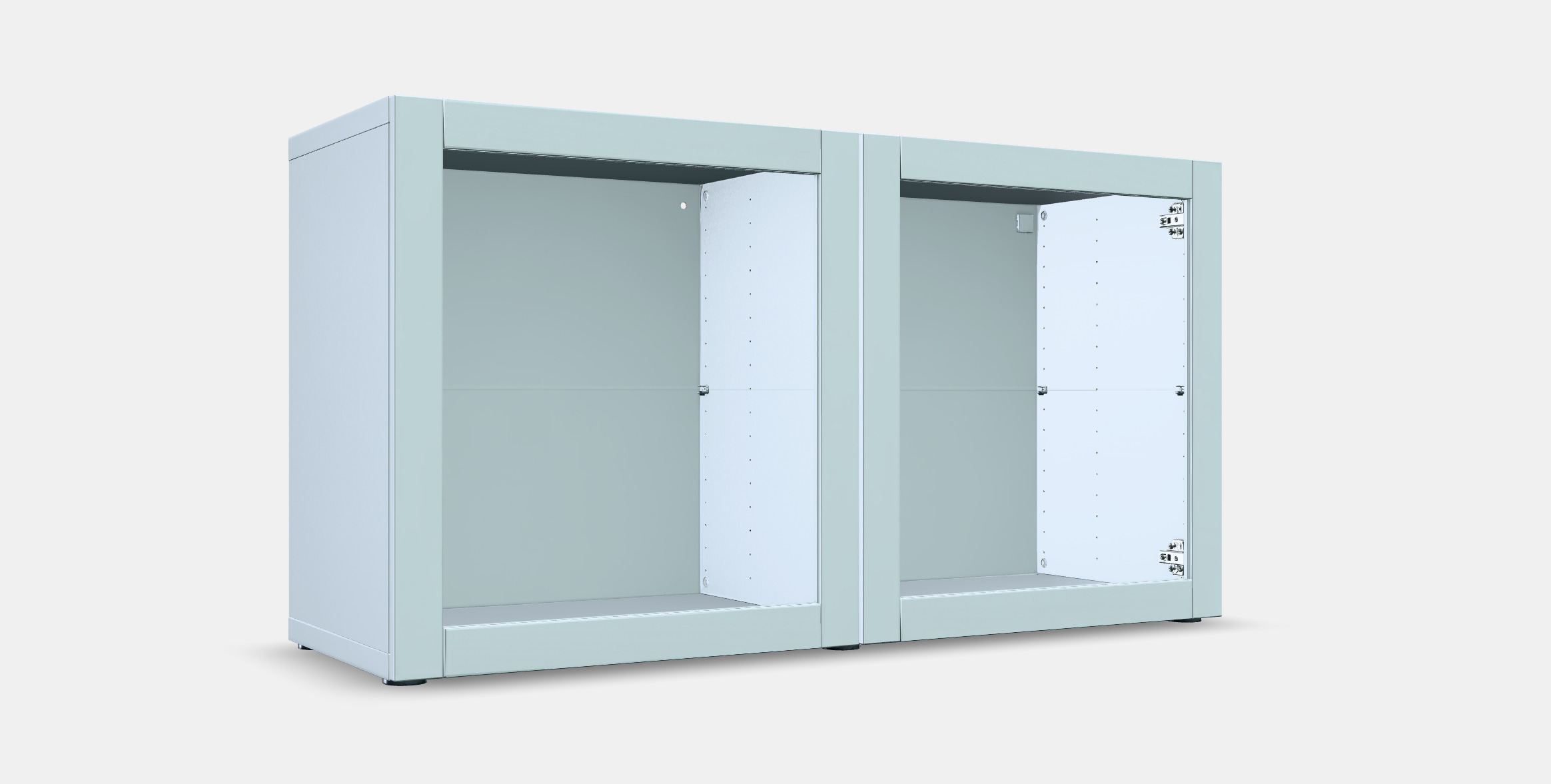 BESTA Shelf unit with glass doors 7 3D model_9
