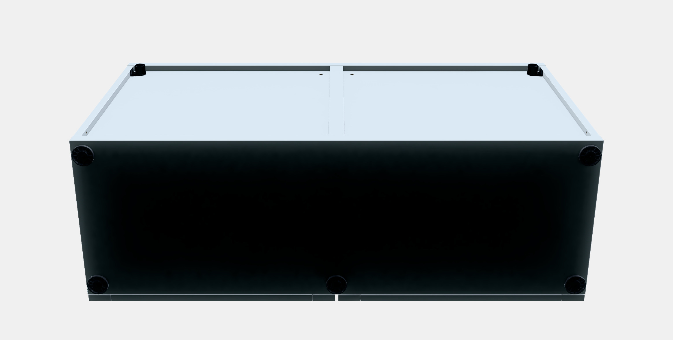 BESTA Shelf unit with glass doors 7 3D model_8