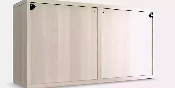 BESTA Shelf unit with glass doors 8