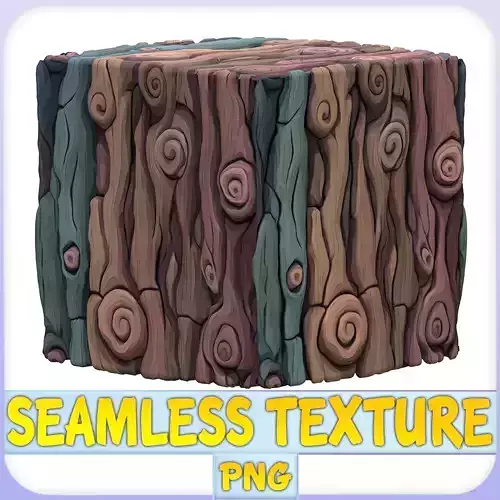 Stylized Bark Seamless Texture