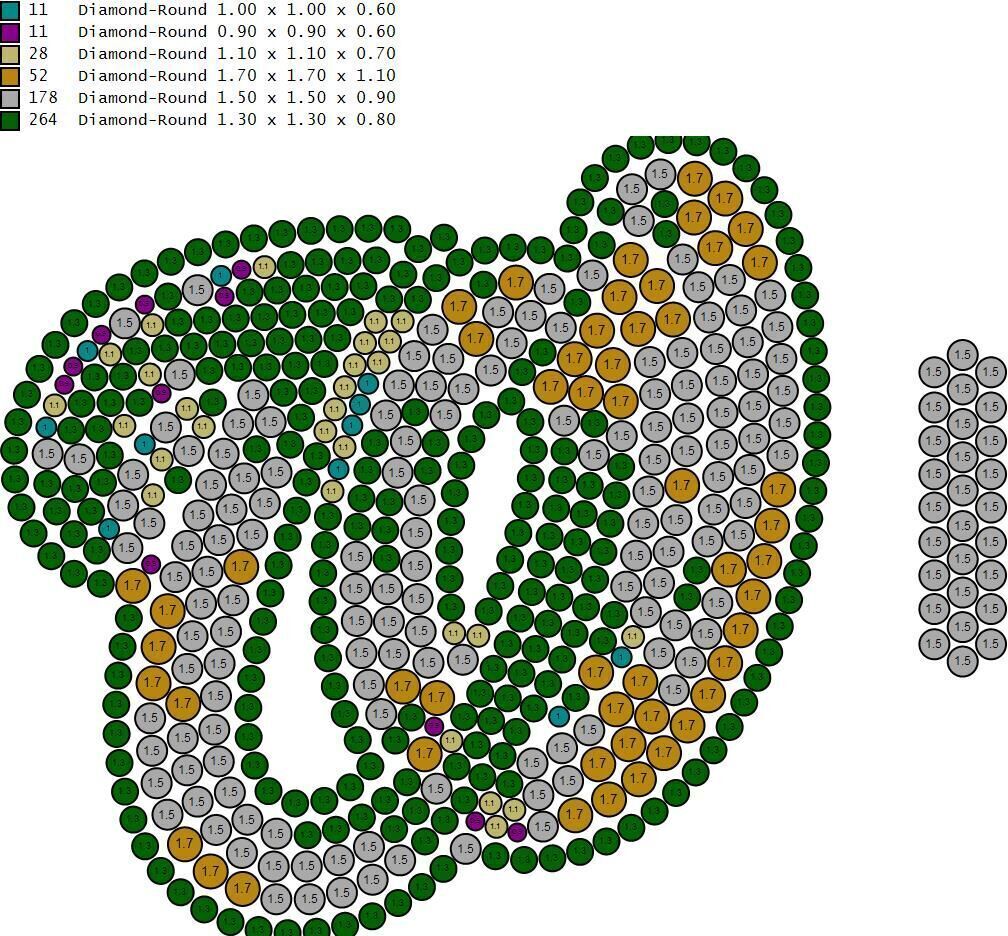 Custom Washington Nationals Diamond Pendant - Base Ball Team 3D print model_16