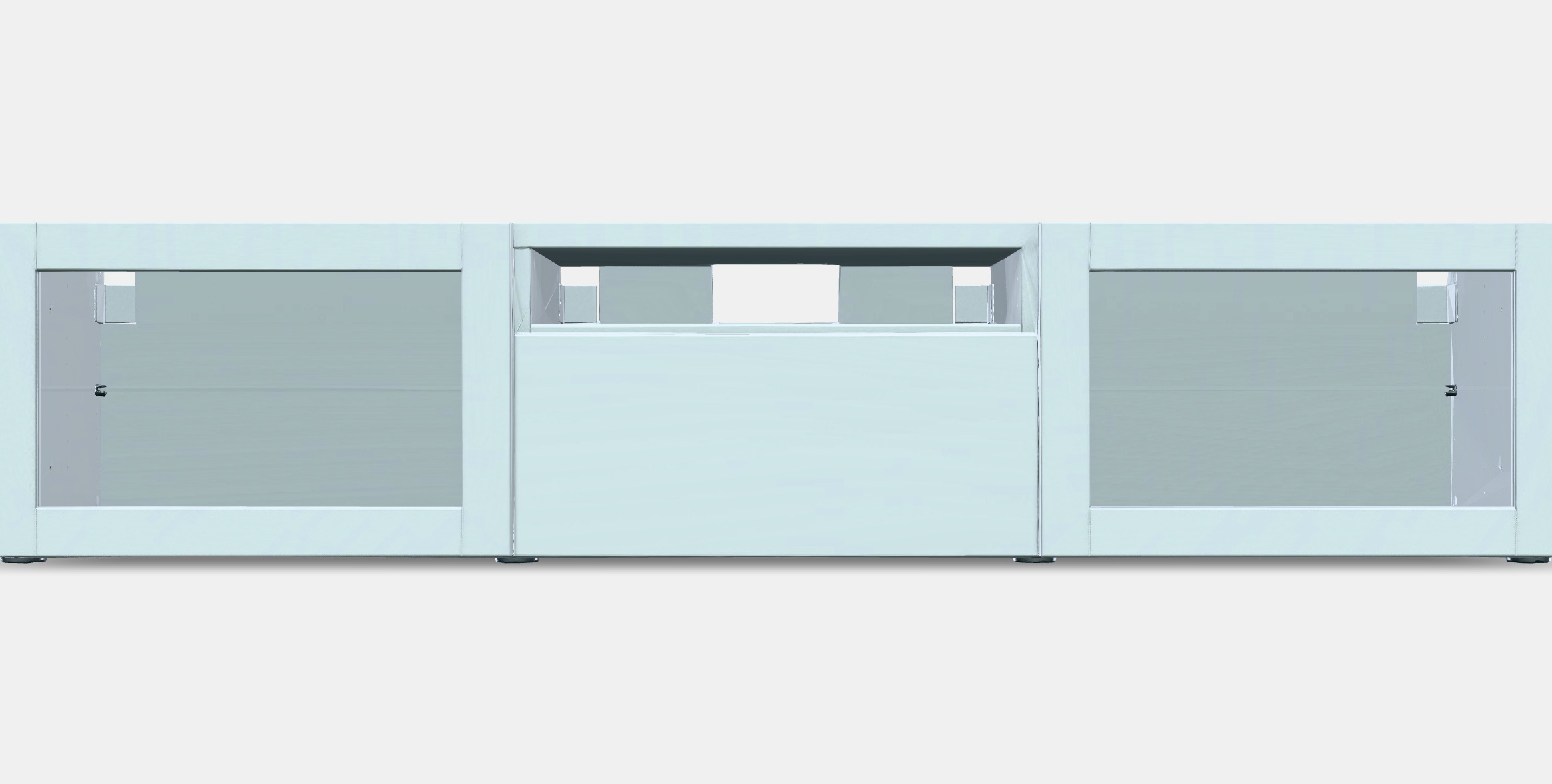 BESTA TV bench 78 Low-poly 3D model_11